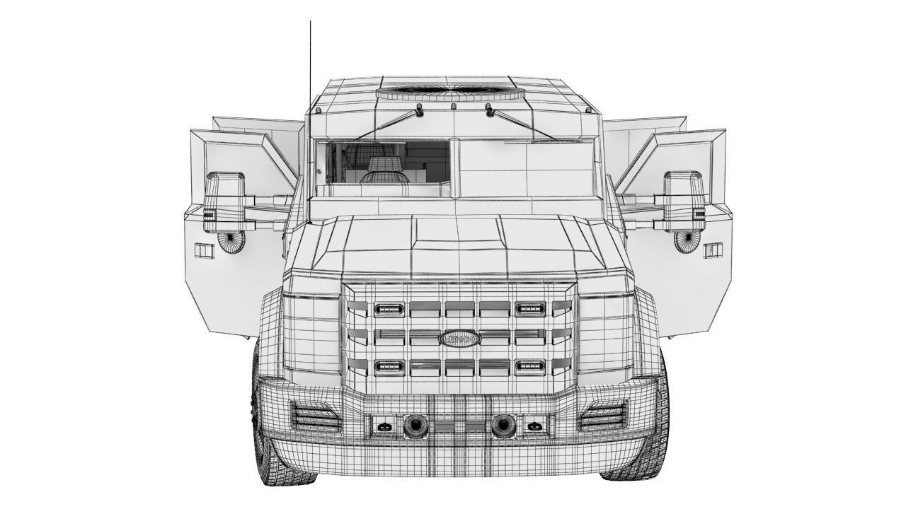 Tactical vehicle 3D model_27