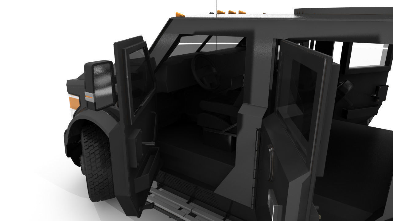 Tactical vehicle 3D model_16
