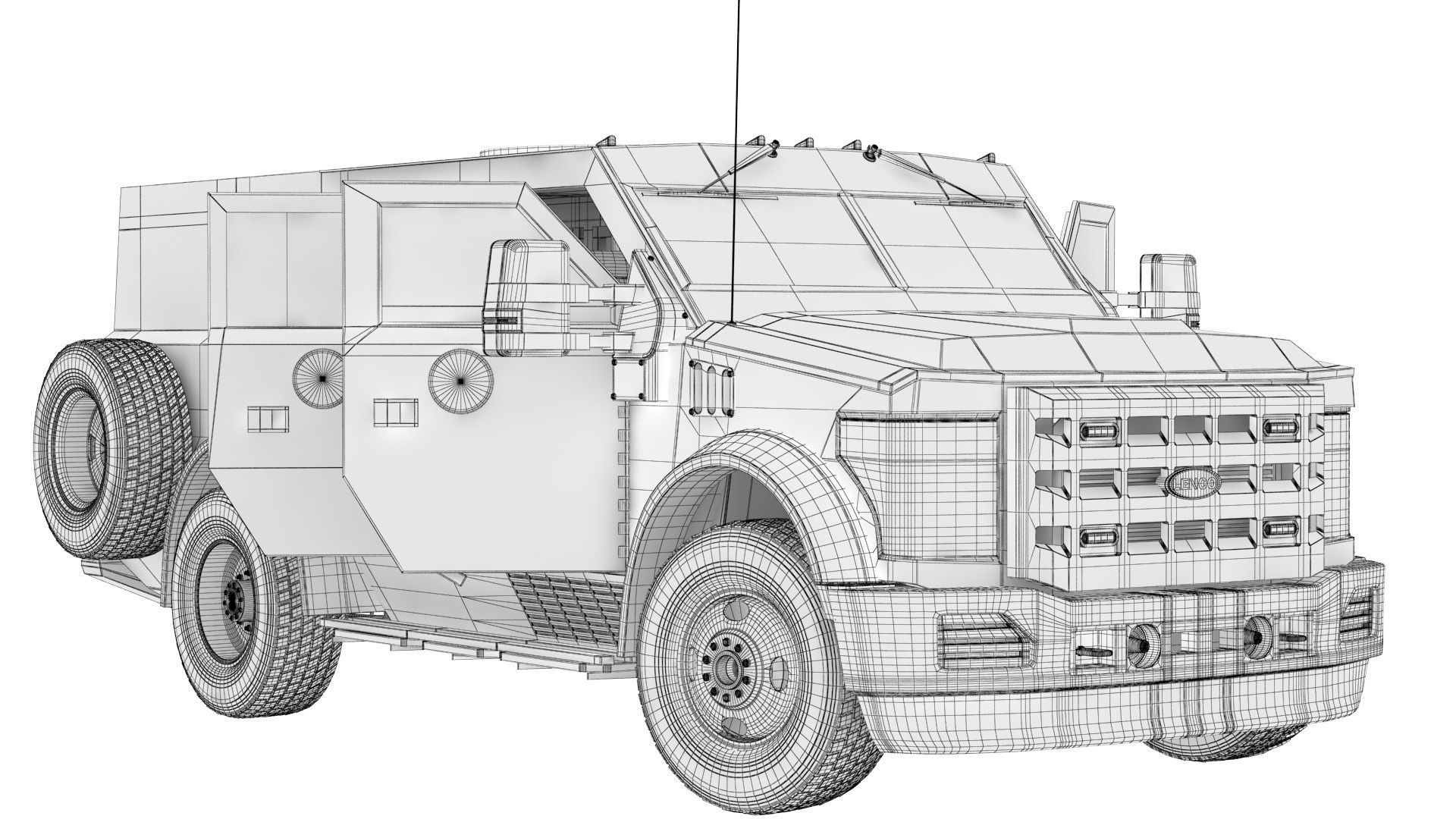 Tactical vehicle 3D model_31