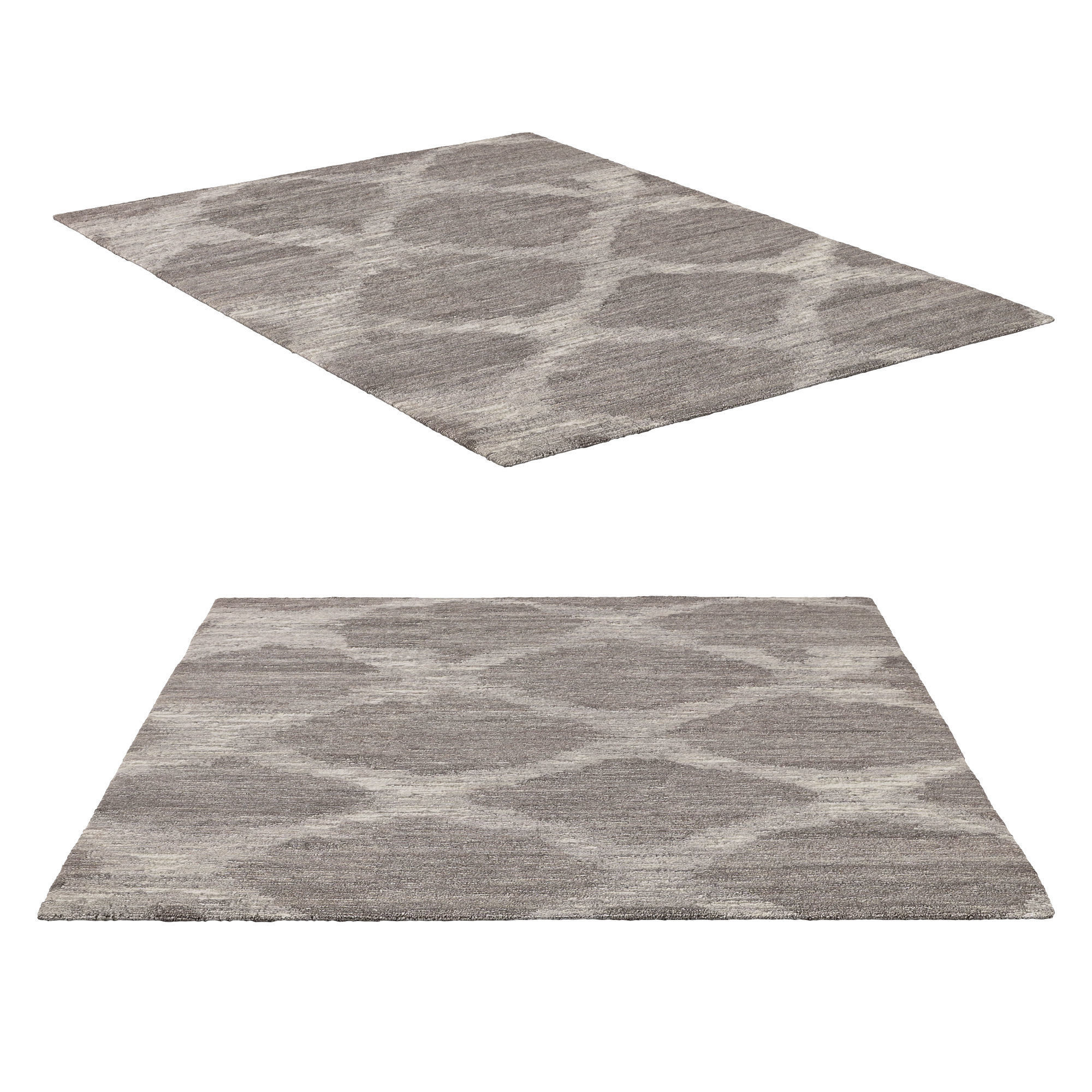 RANA HAND-KNOTTED WOOL RUG B 3D model_6