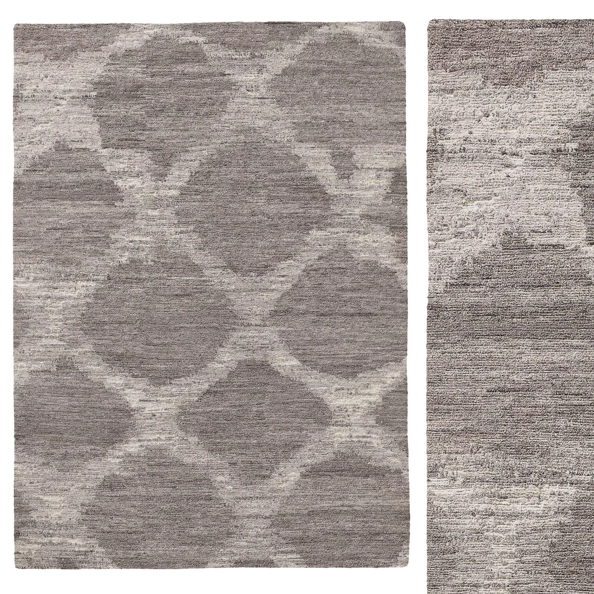 RANA HAND-KNOTTED WOOL RUG B 3D model_0