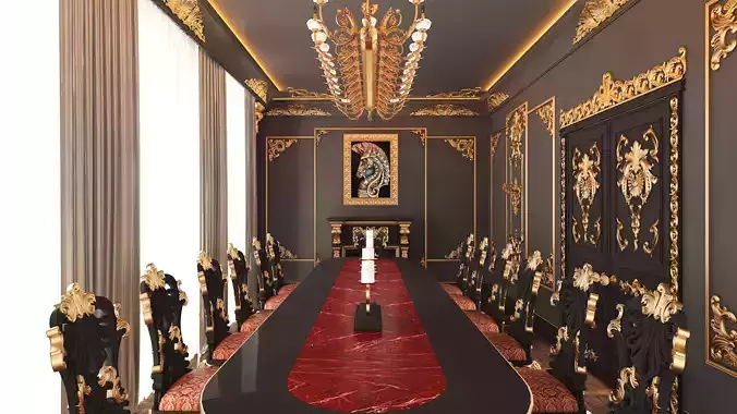 Classic Dinning Room 01 Black