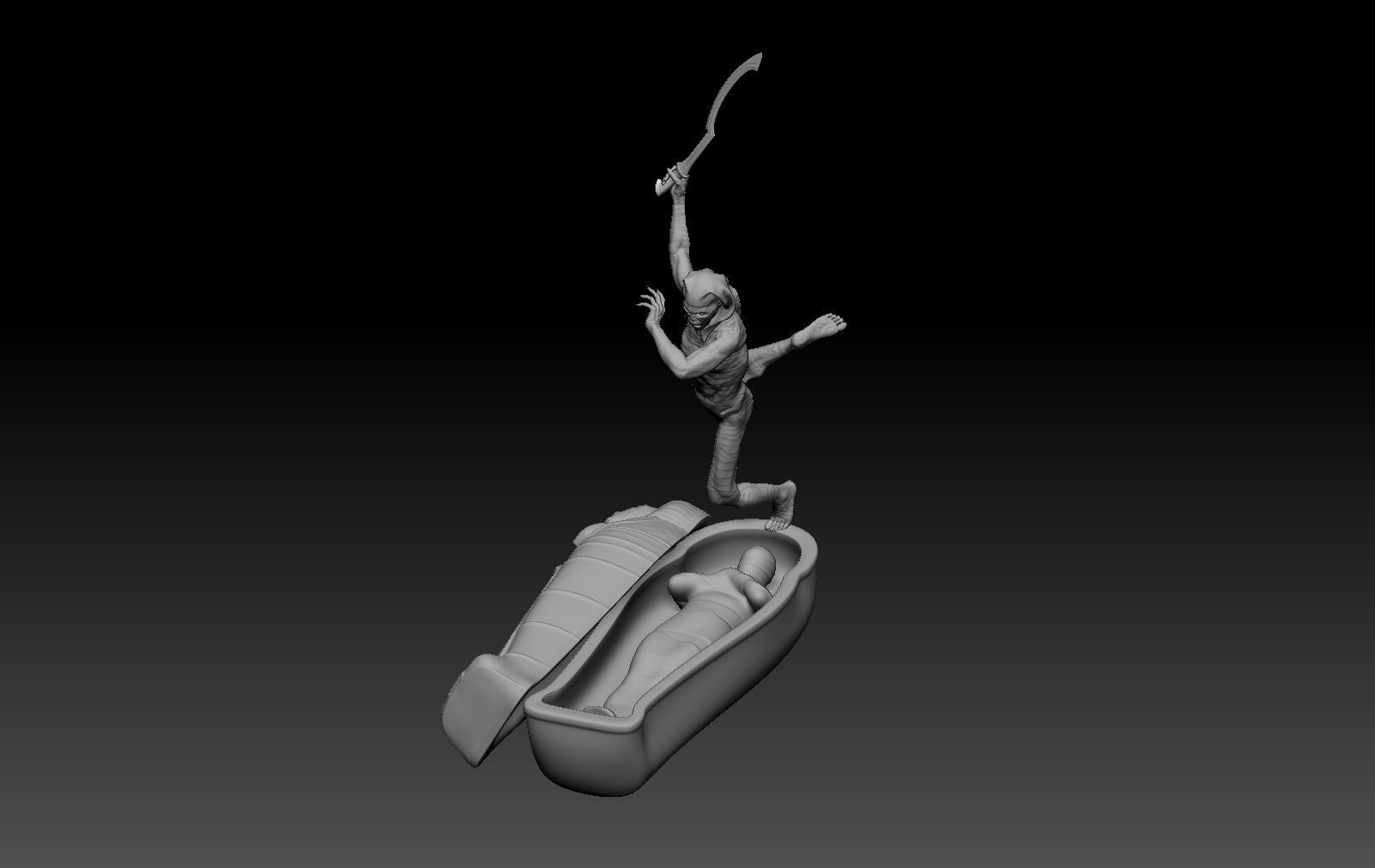 MUMMY HALLOWEEN 3 3D print model_1