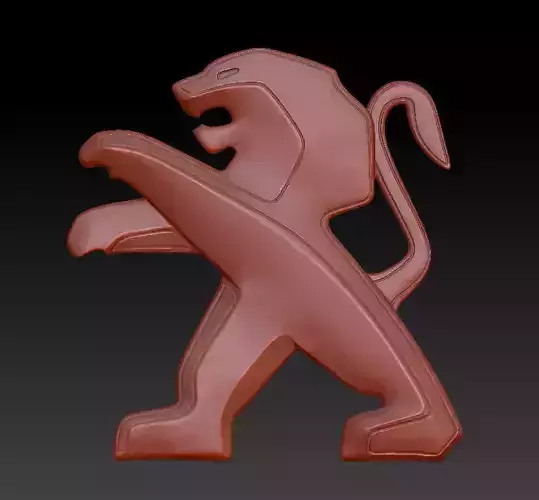 Peugeot Logo 3D print model