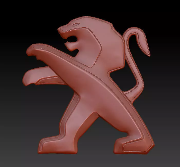 Peugeot Logo 3D print model_0