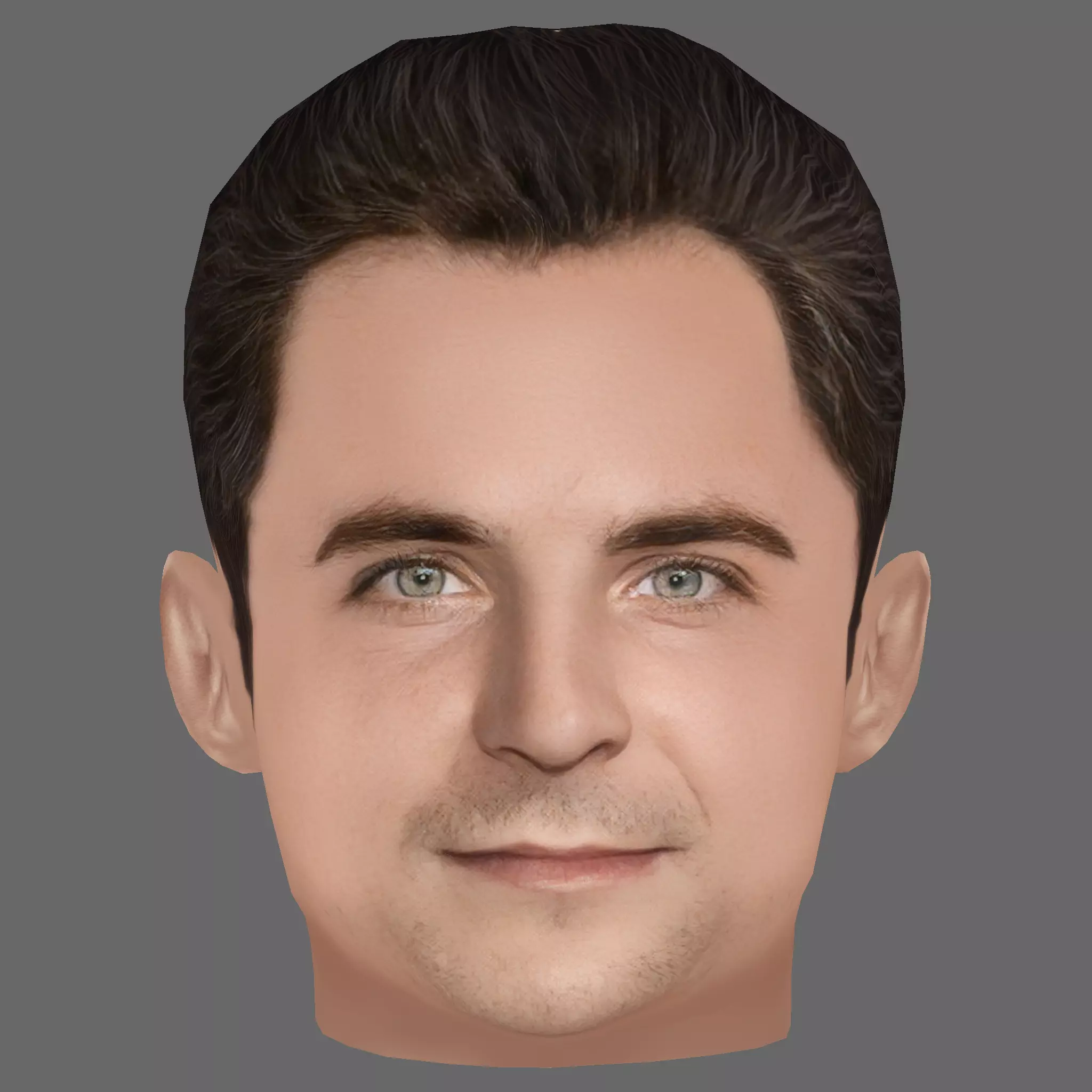 Bradley Cooper Head - Low poly head for game Low-poly 3D model