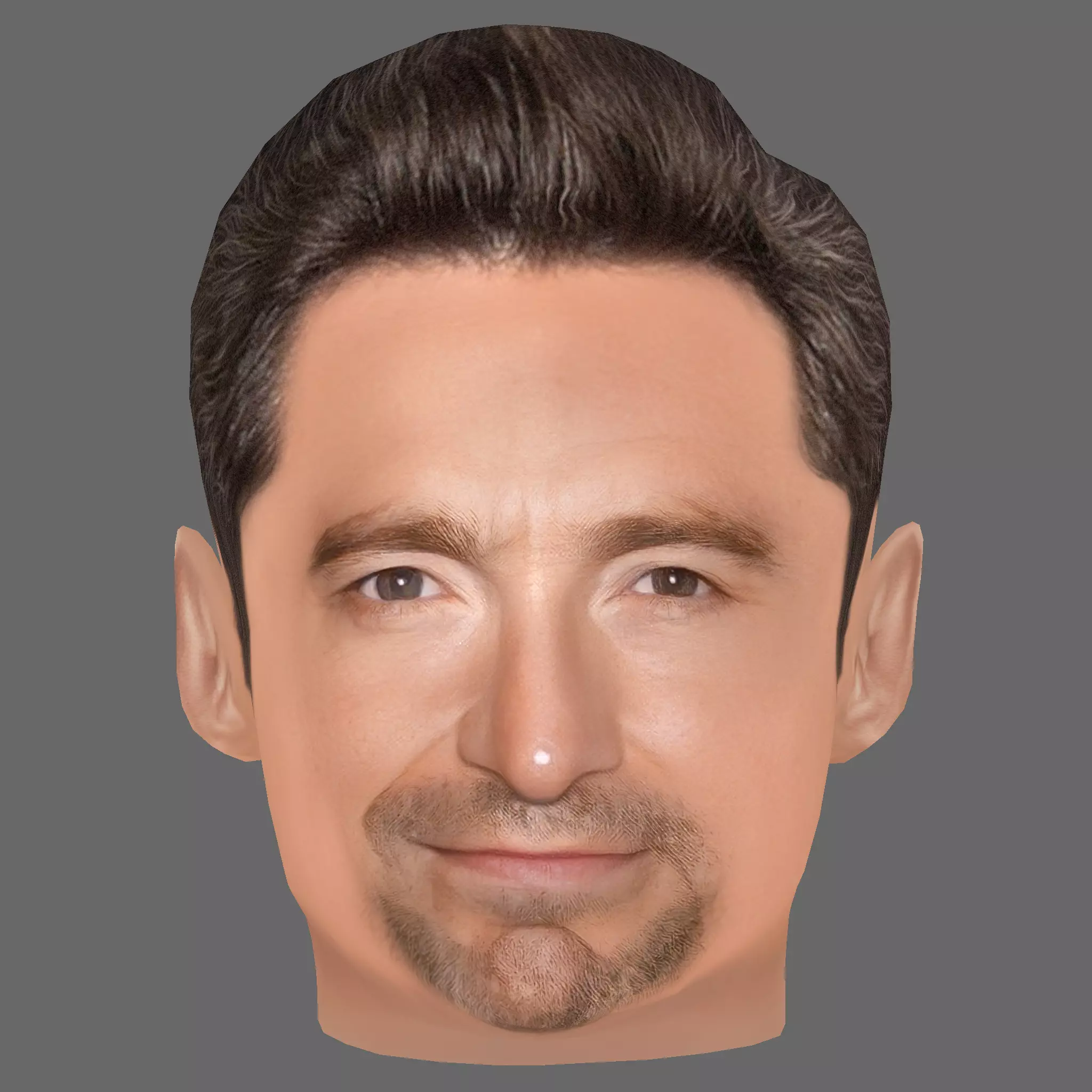 Hugh Jackman Head - Low poly head for game Low-poly 3D model