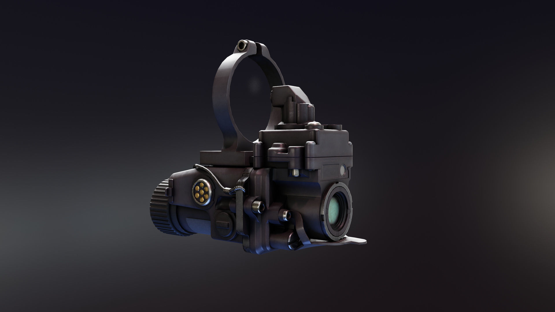 ECOSI SWIR Imager Low-poly 3D model_1