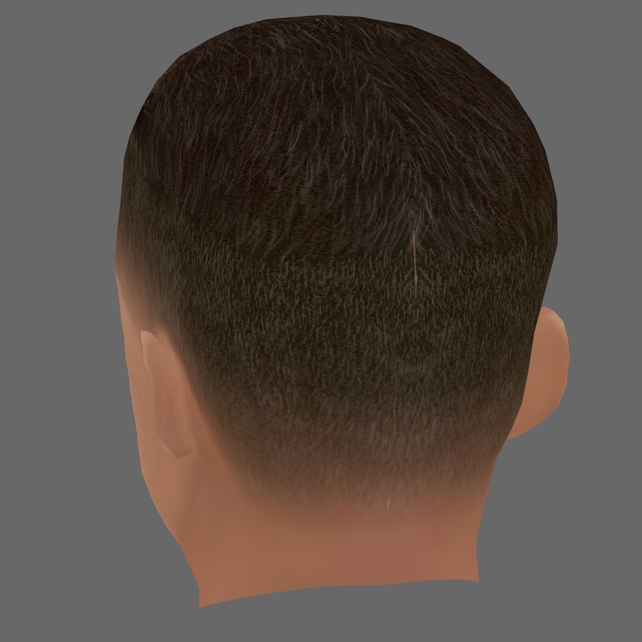 Jude Law Head - Low poly head for game Low-poly 3D model_3