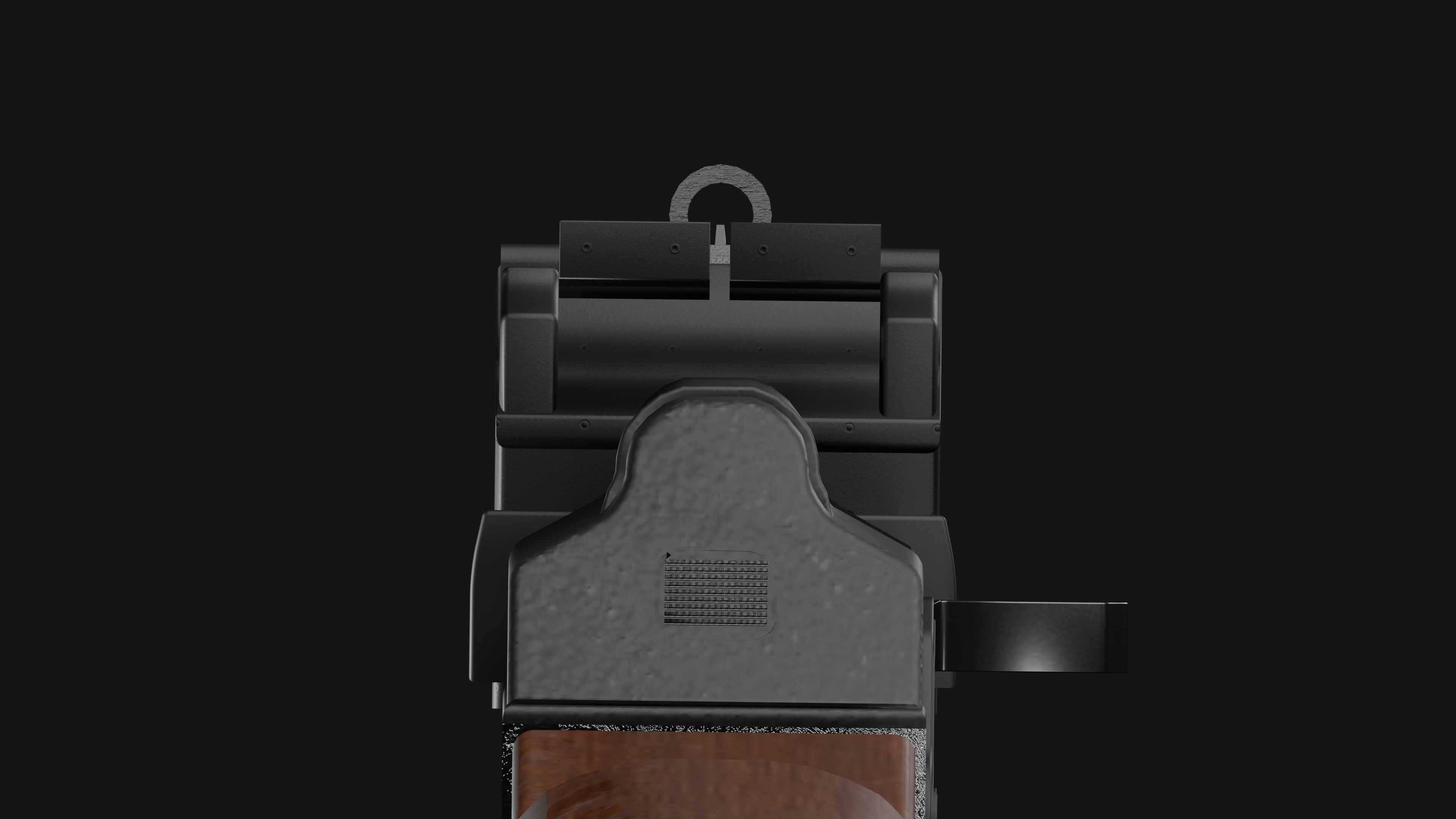 AK-47 3D MODEL ak - rifle Low-poly 3D model_8