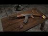 AK-47 3D MODEL ak - rifle Low-poly 3D model_1