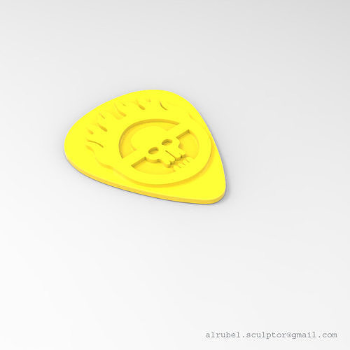 mad max fury road guitar pick 3D print model