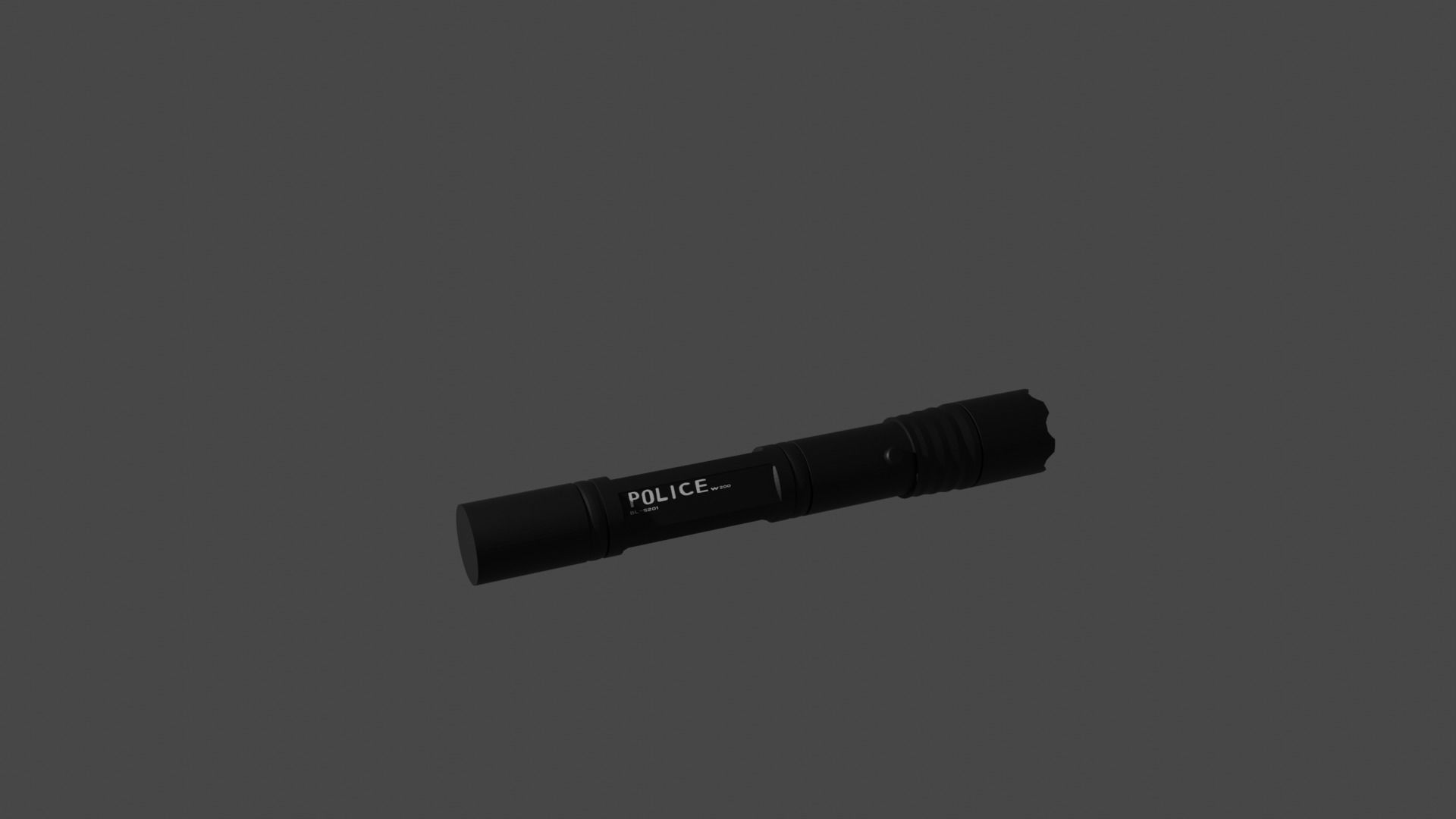 Flashlight Low-poly 3D model_1