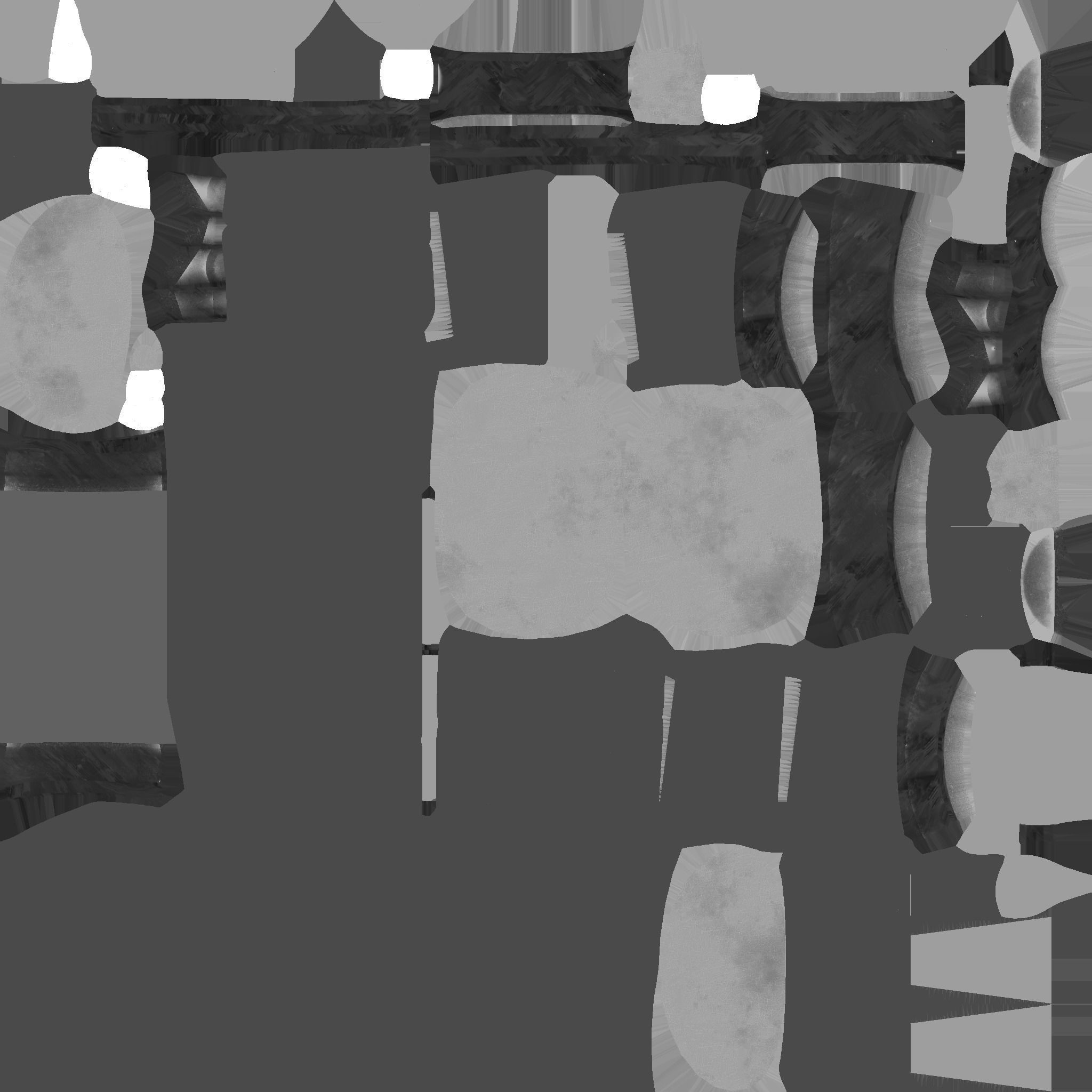 Jetpack G02 Black Golden - SciFi Character Design Low-poly 3D model_25