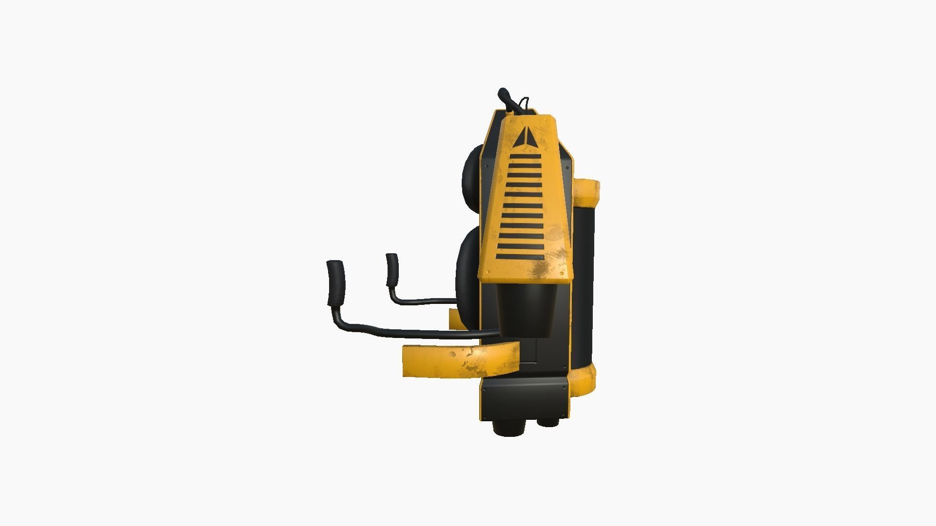 Jetpack G03 Yellow Black - SciFi Character Design Low-poly 3D model_2