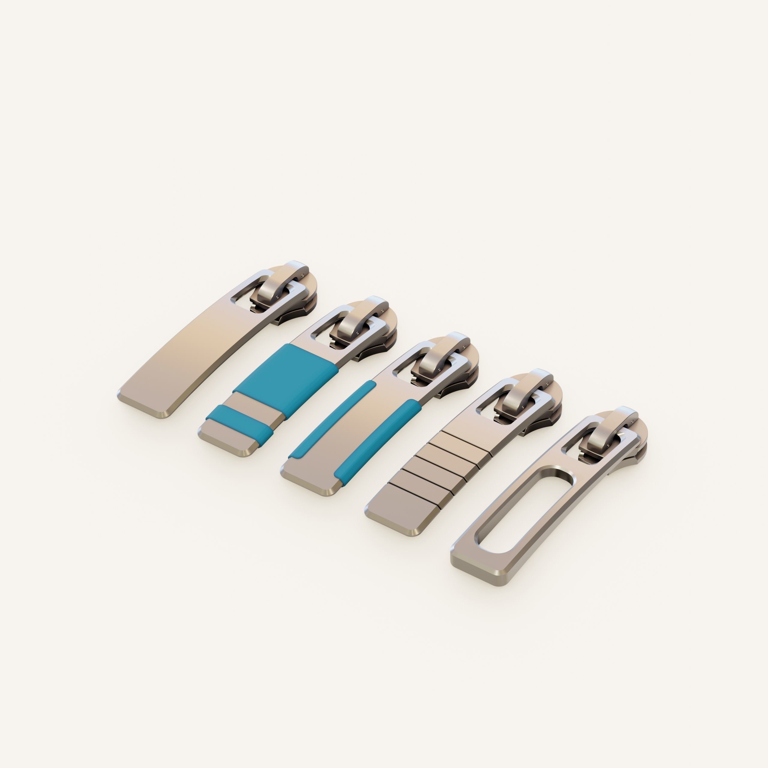 Zipper slider 3D model | CGTrader