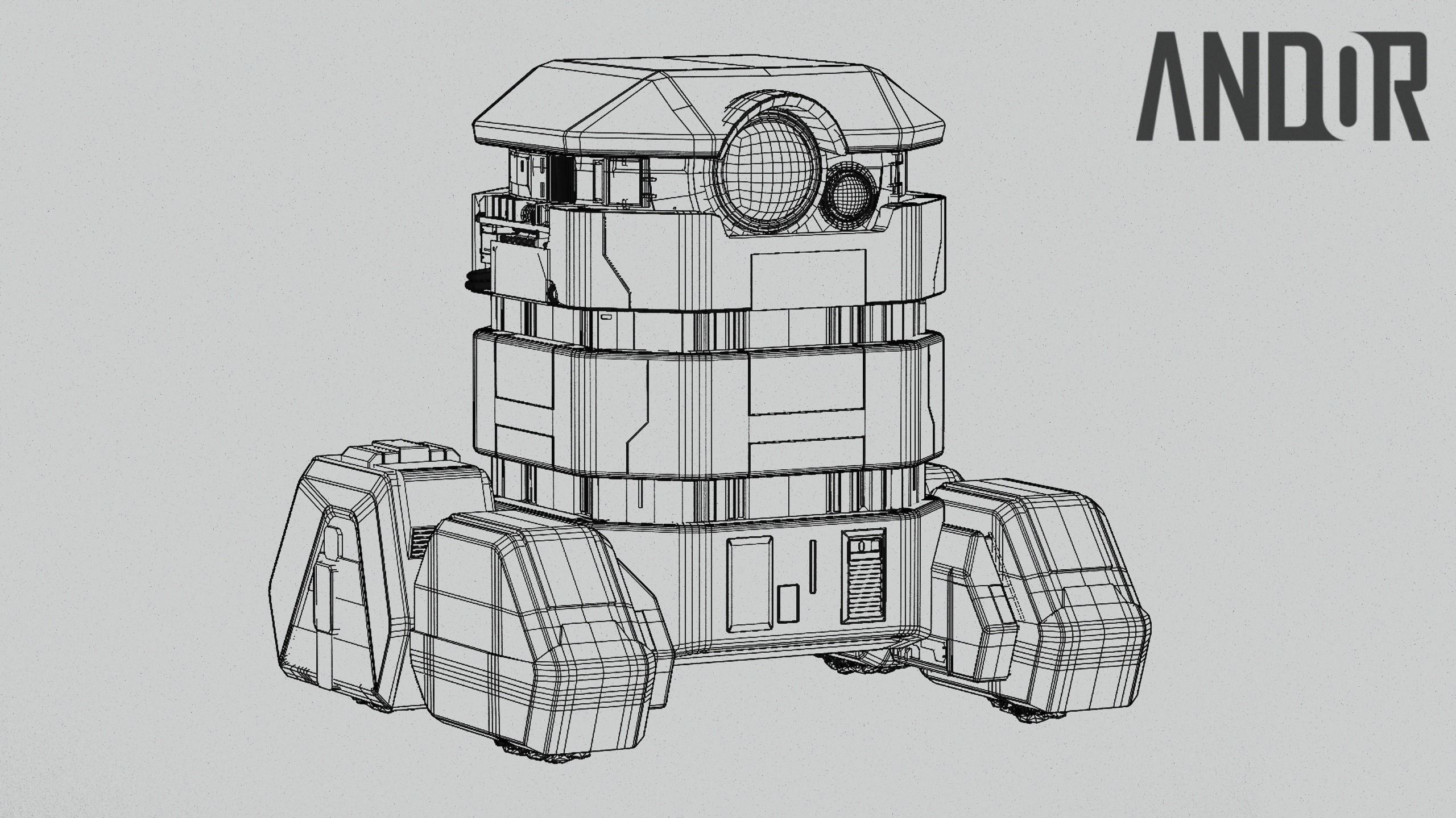 B2EMO Droid FLASHBACK EDITION - Star Wars Andor 3D model_4