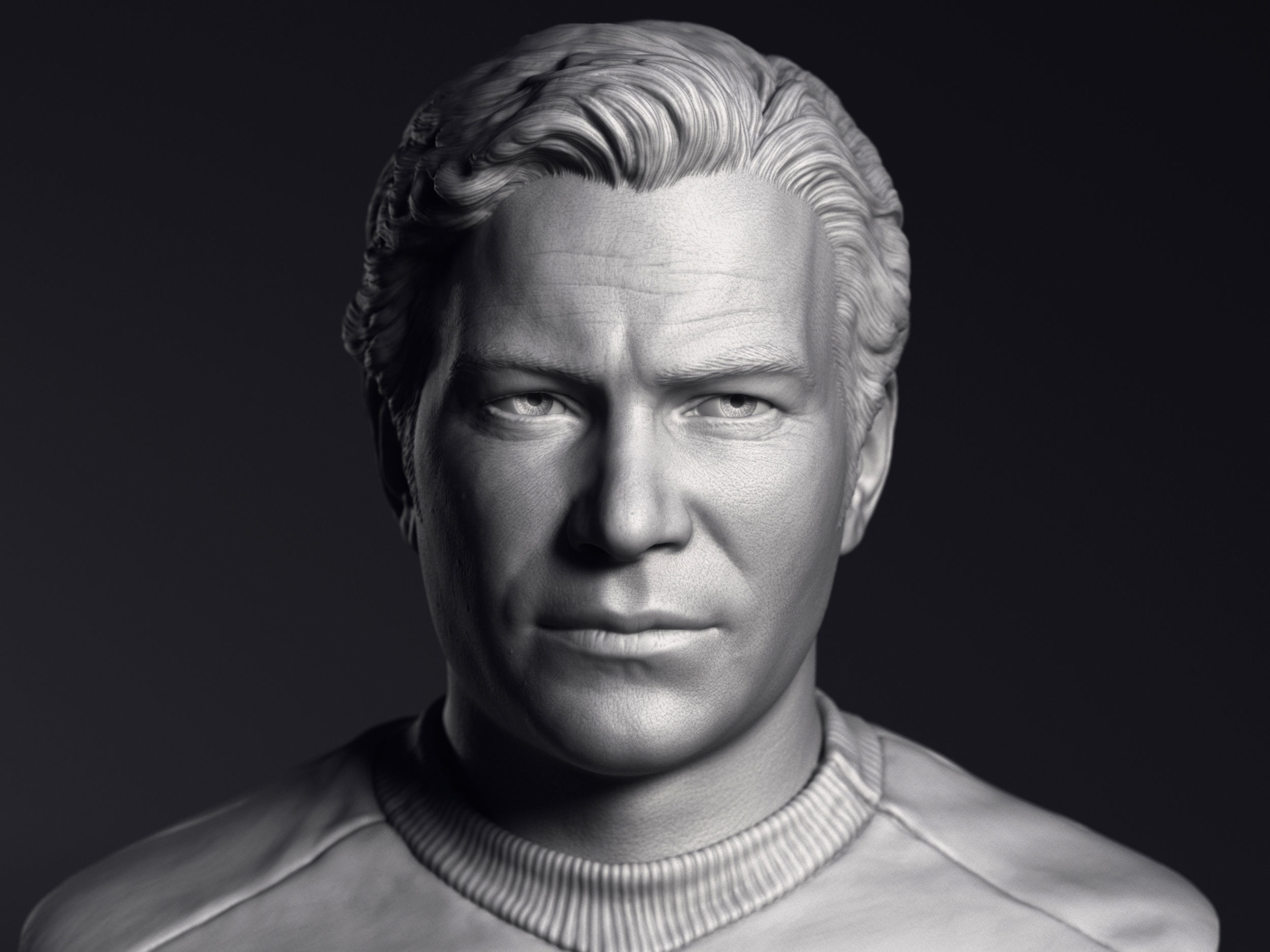 Kirk Spock and McCoy 3d printable bust collection  _5