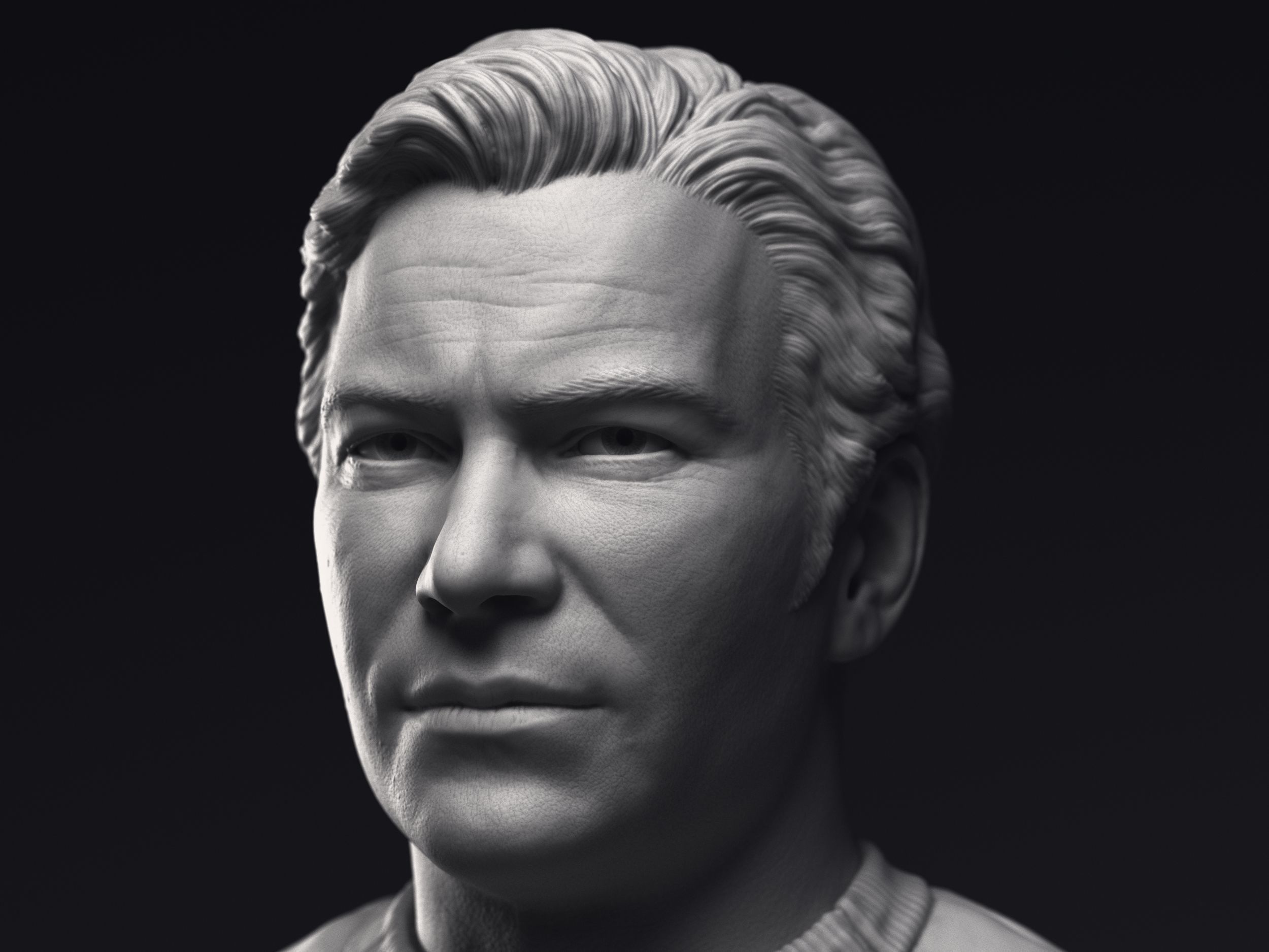 Kirk Spock and McCoy 3d printable bust collection  _11