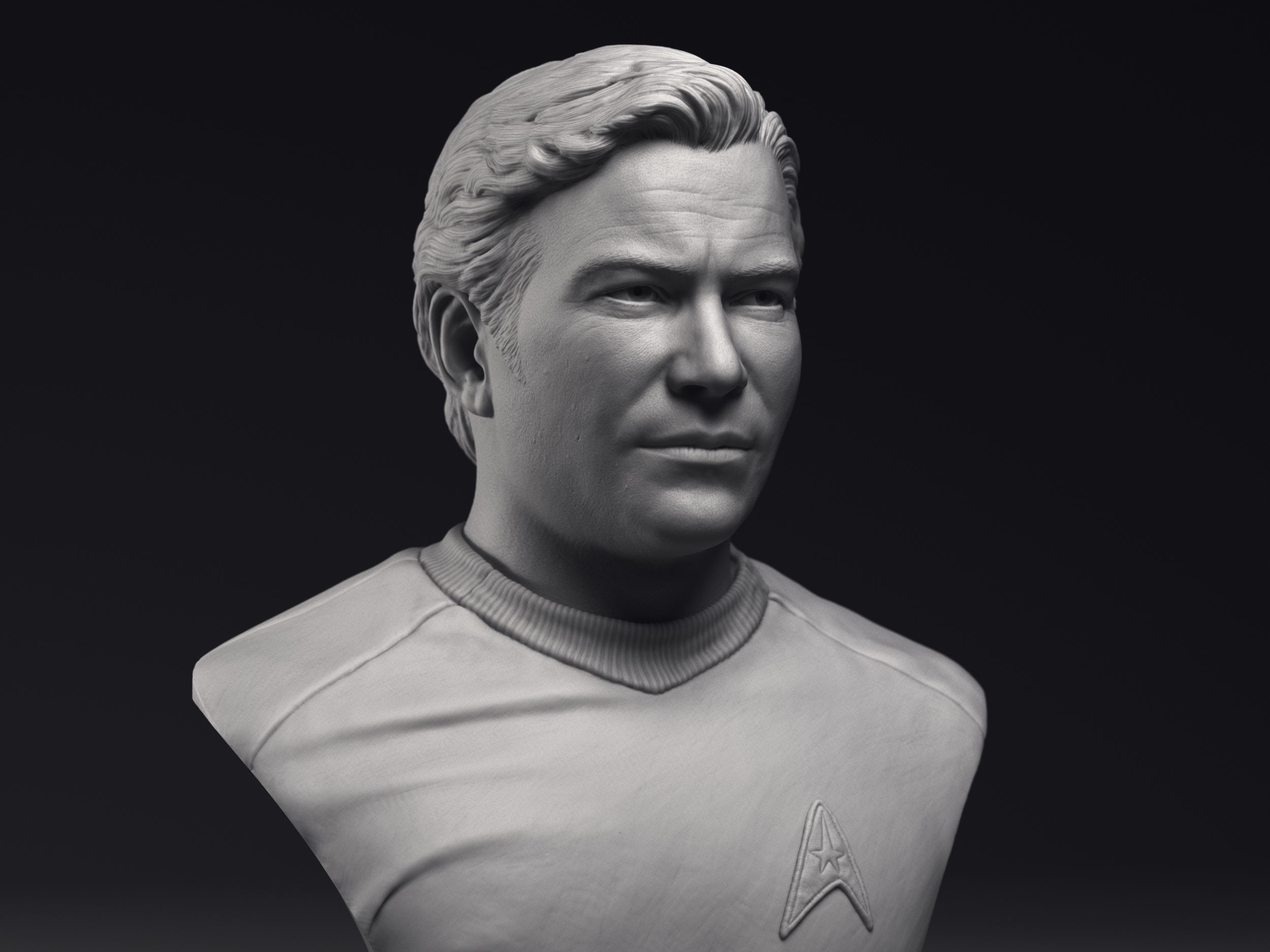Kirk Spock and McCoy 3d printable bust collection  _14