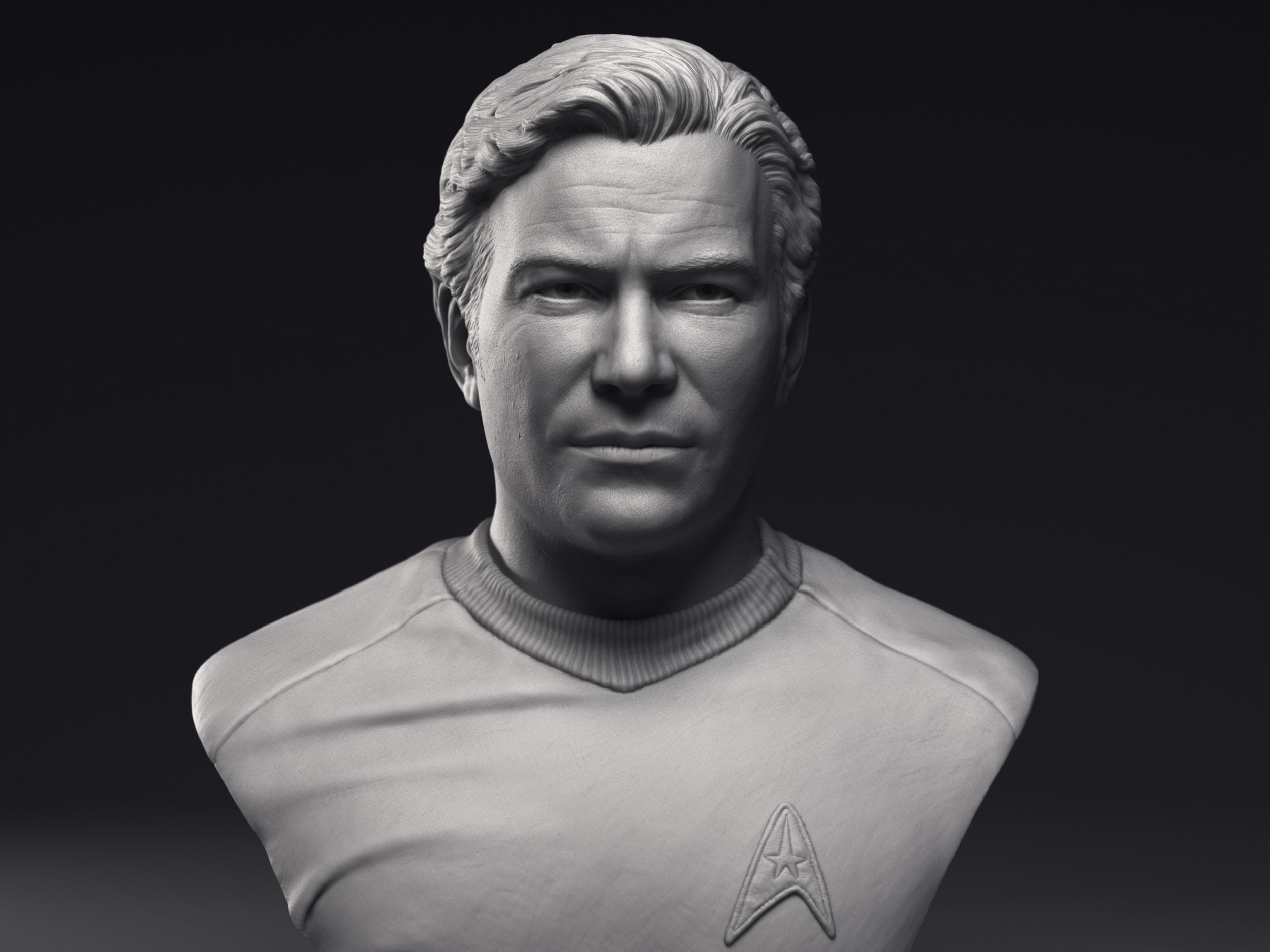 Kirk Spock and McCoy 3d printable bust collection  _15
