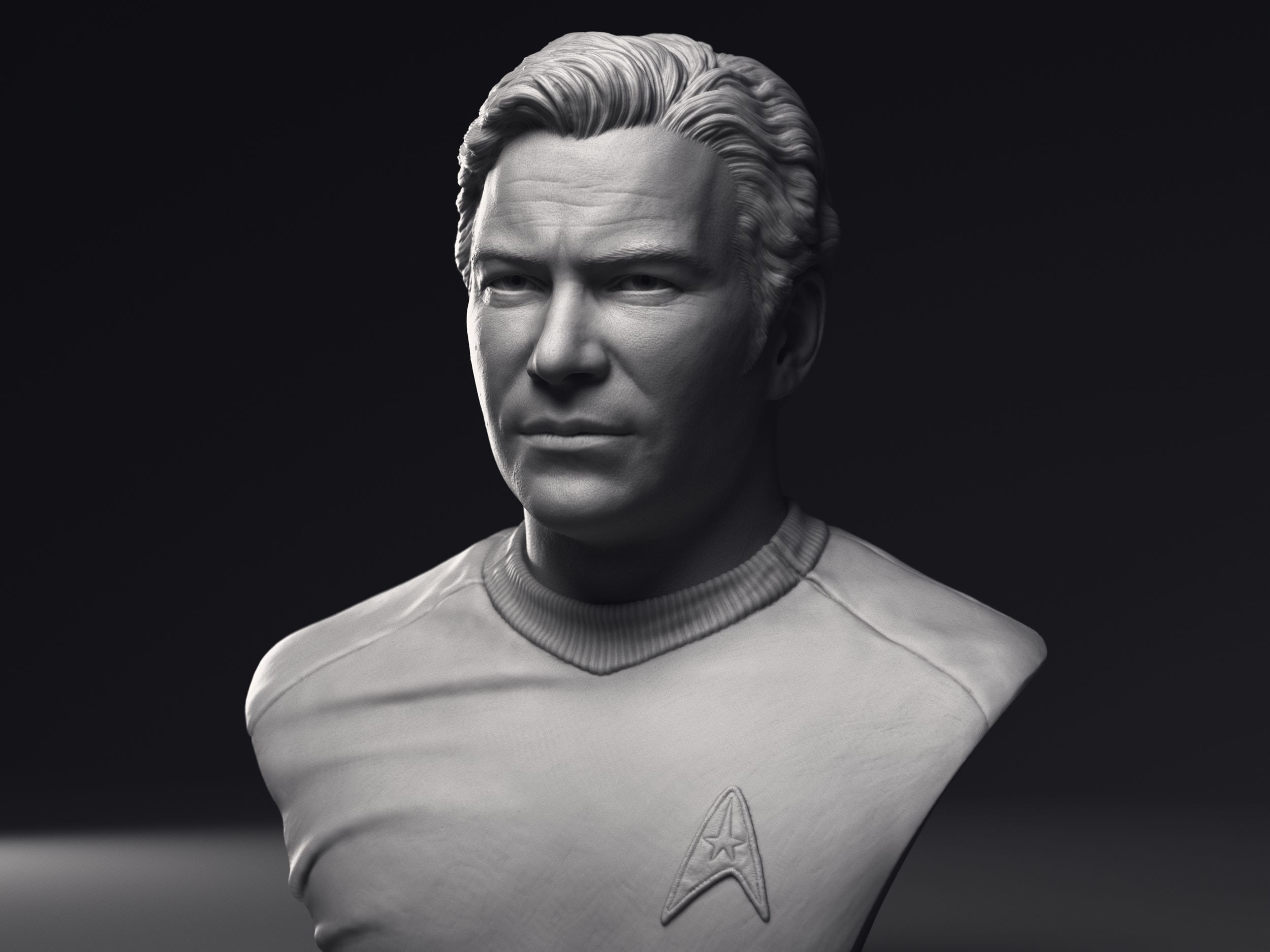 Kirk Spock and McCoy 3d printable bust collection  _16