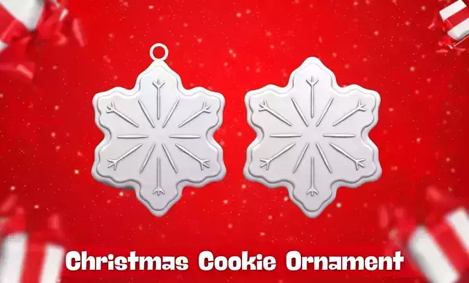 Christmas Cookie Ornament - Pendant -  Christmas Tree 3 3D print model