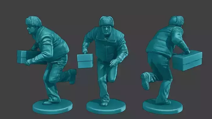 Actual Male Truck Driver AMTD 008 3D print model