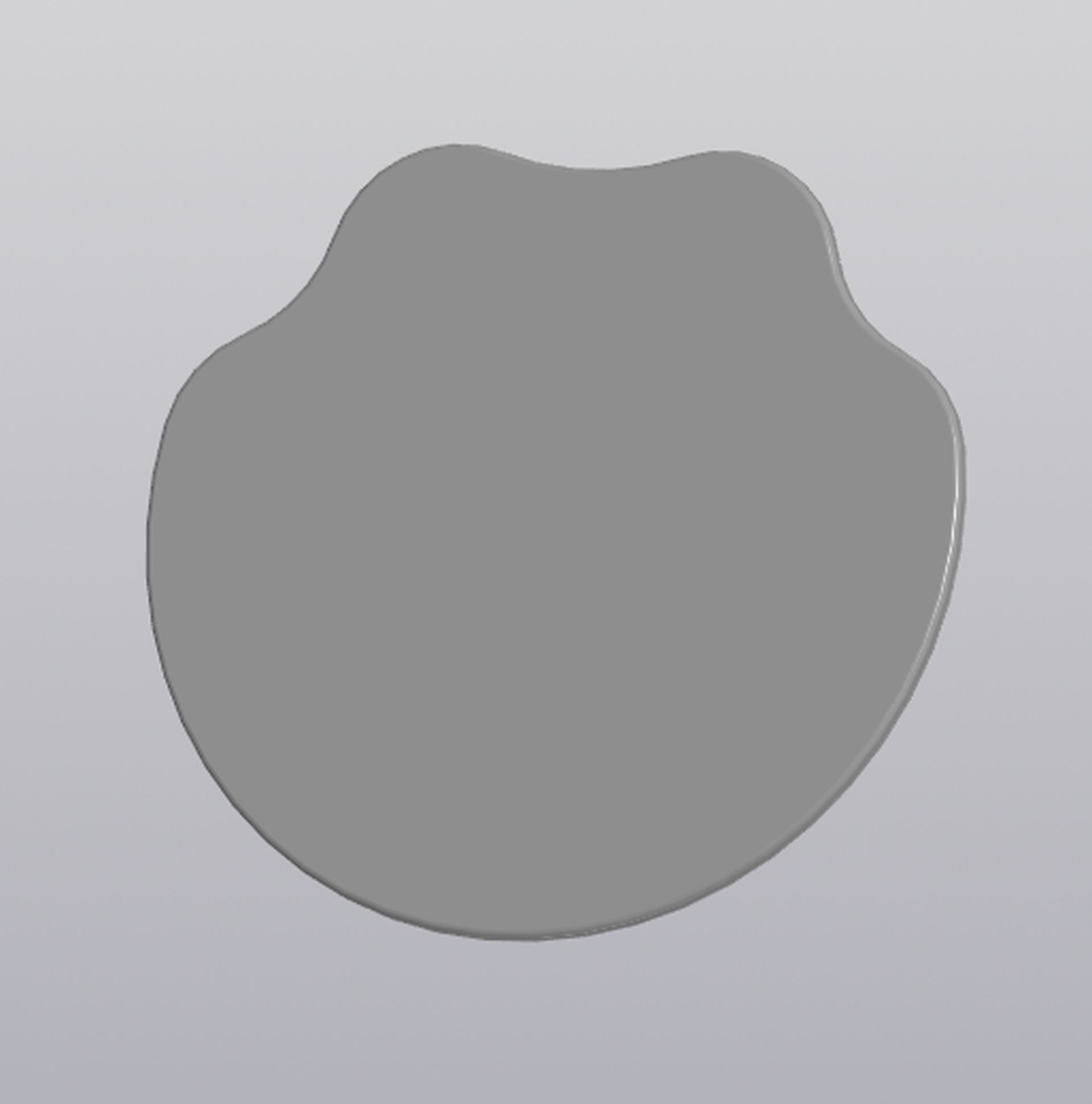 Cup coaster Paw print  3D print model_5