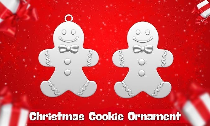 Christmas Cookie Ornament - Pendant -  Christmas Tree 4 3D print model