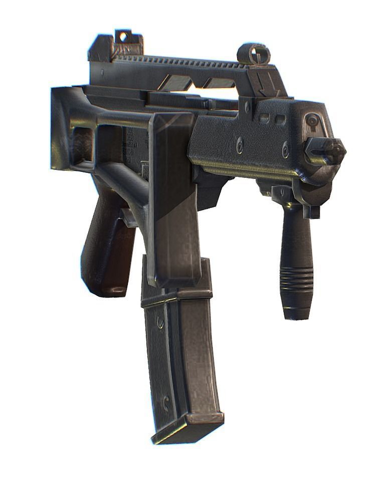 Shooting Weapons Heckler  Koch G36C Low-poly 3D model_2