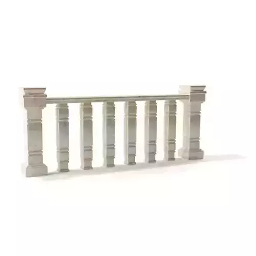 Weathered White Railing