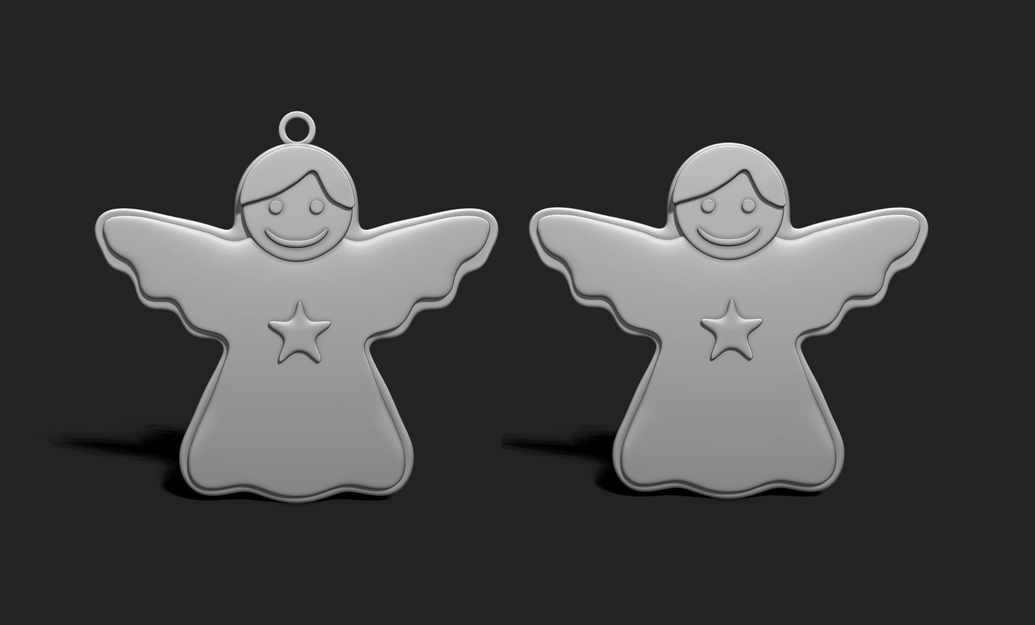 Christmas Cookie Ornament - Pendant -  Christmas Tree 5 3D print model_2