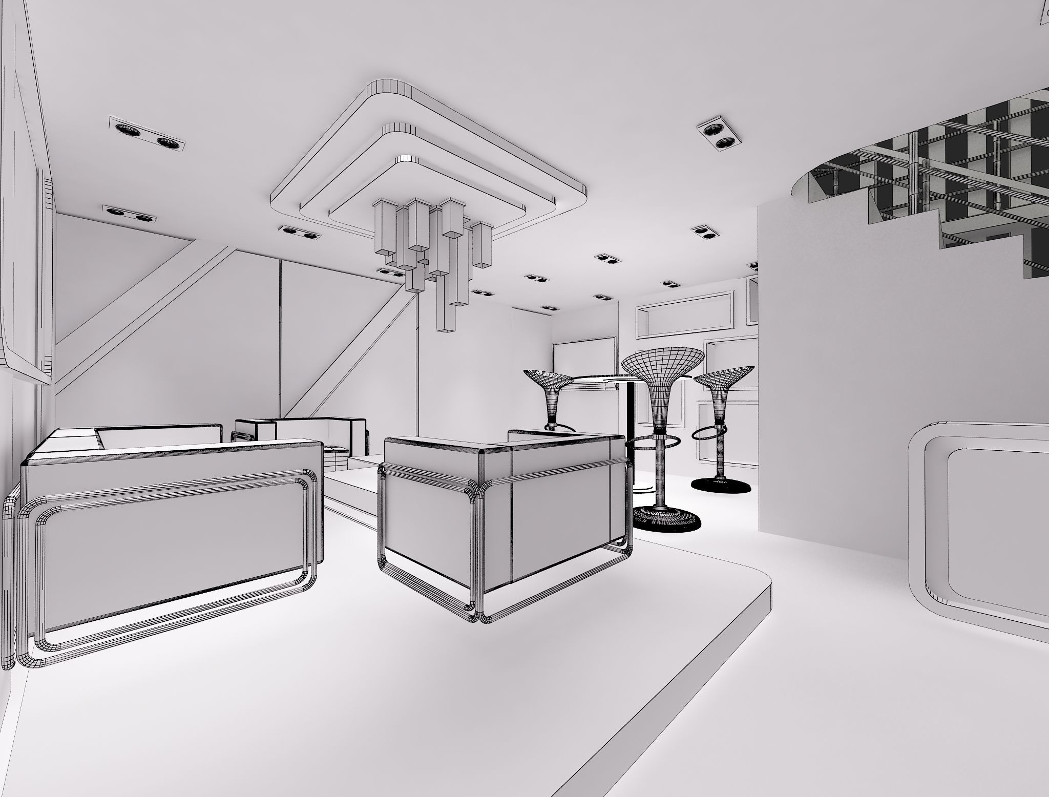 Booth Exhibition Stand a622 3D model_29