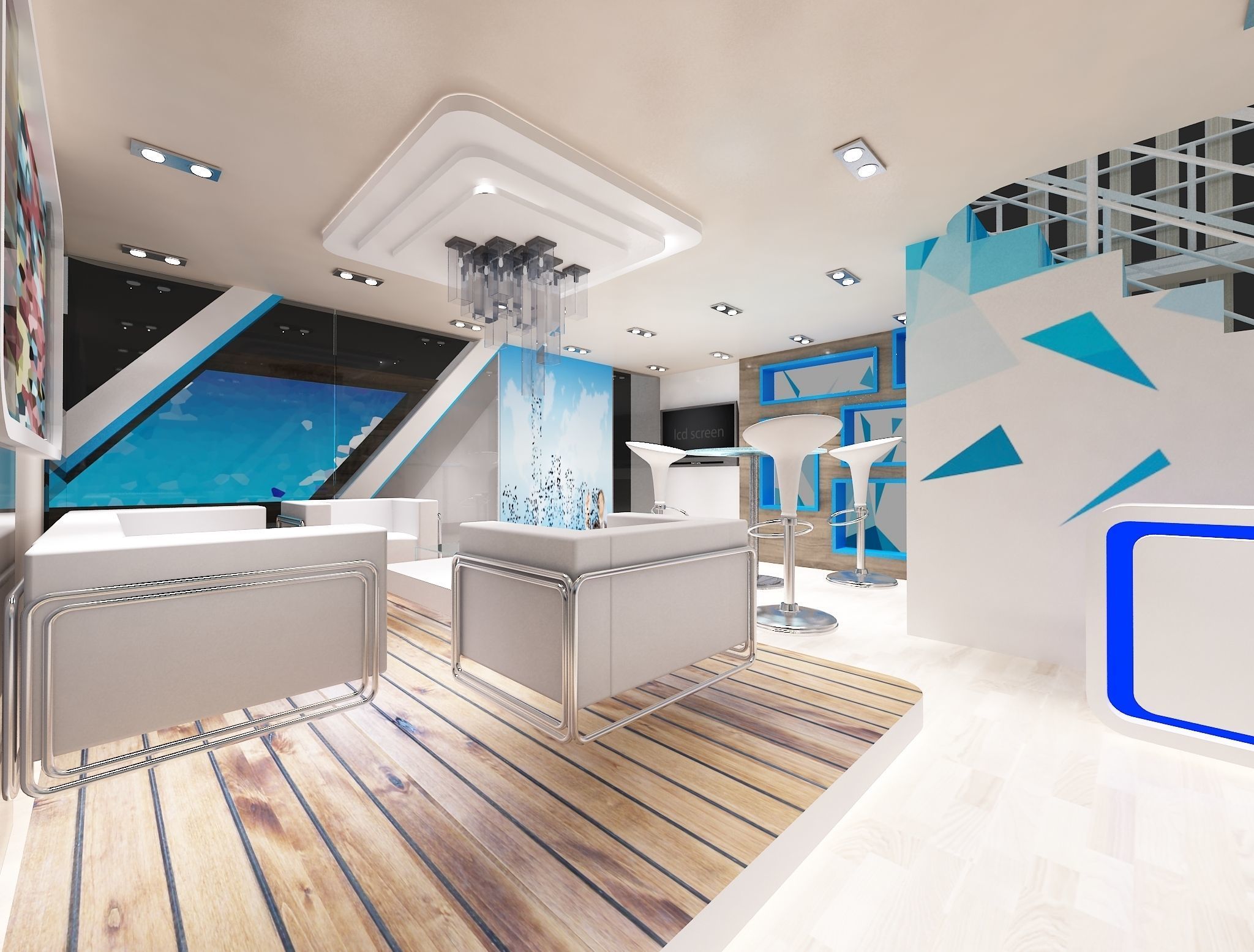 Booth Exhibition Stand a622 3D model_28