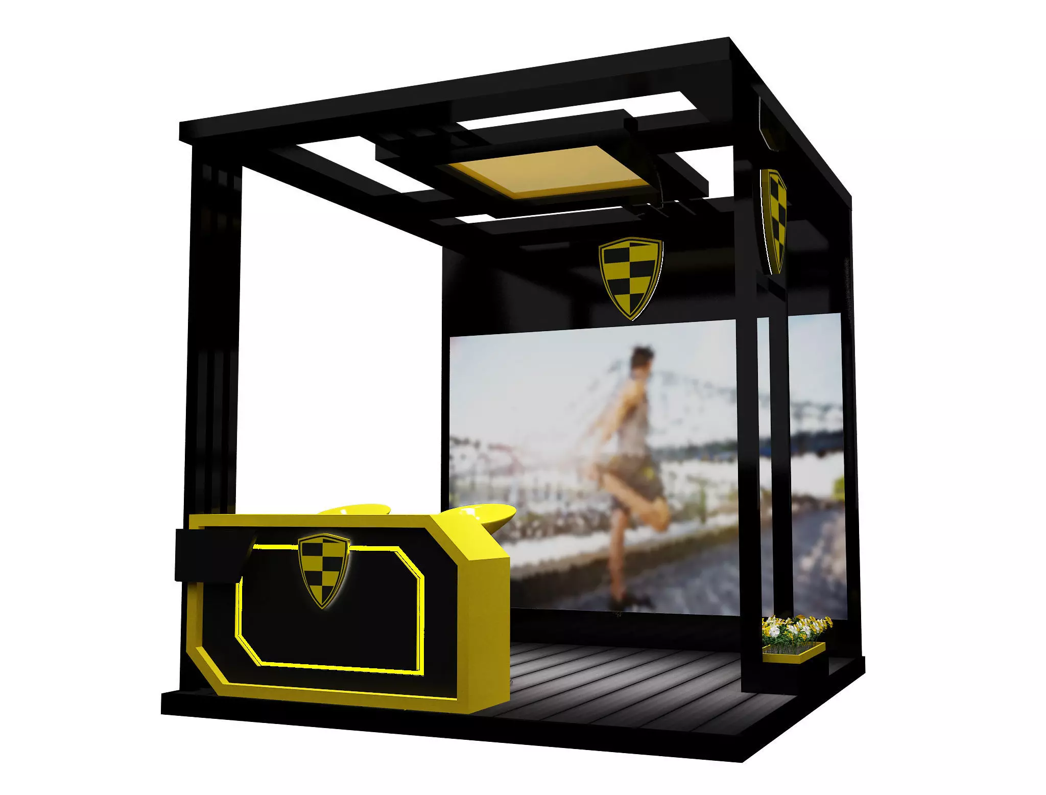  Booth Exhibition Stand a623a 3D model_0