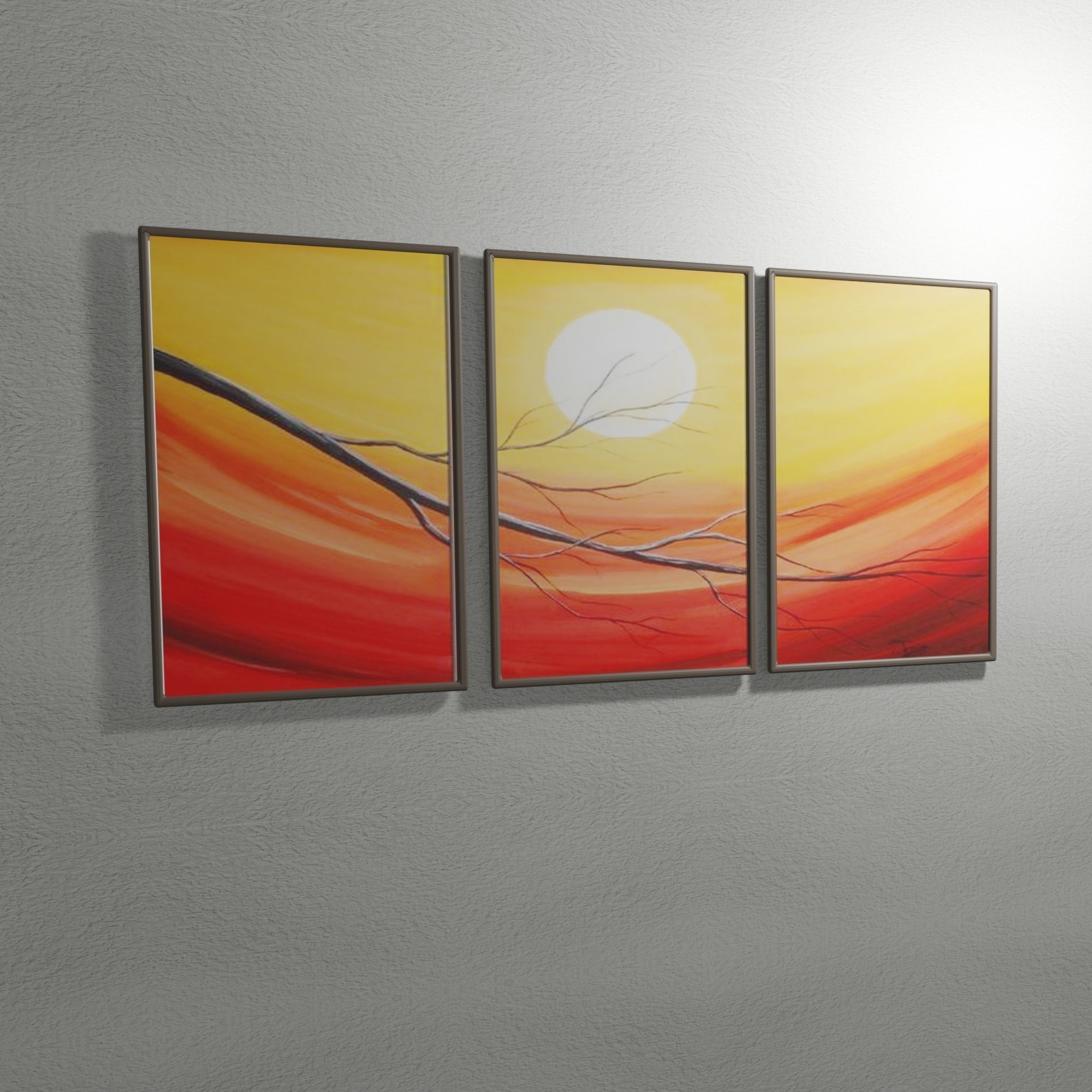 paintings drawn in 3 dimensions 3D model CGTrader