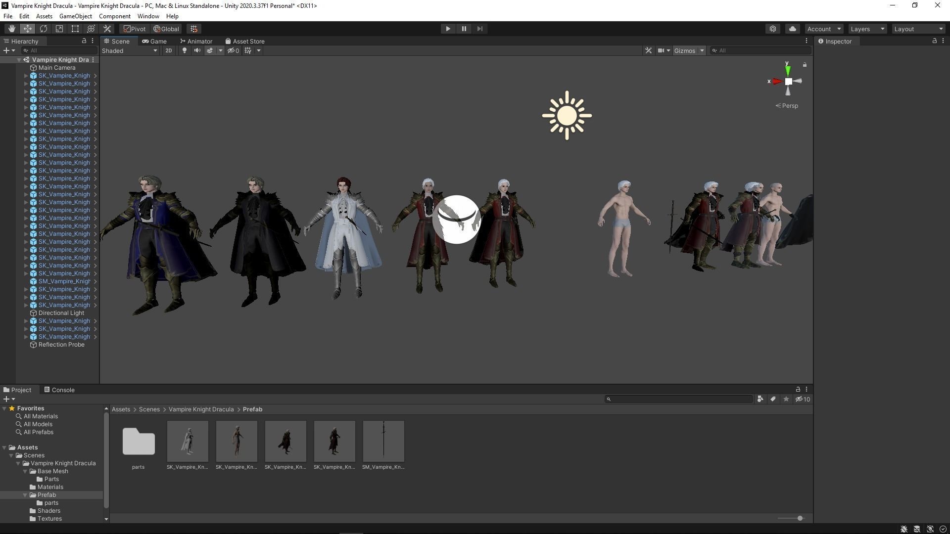Vampire Knight Dracula Low-poly 3D model_16