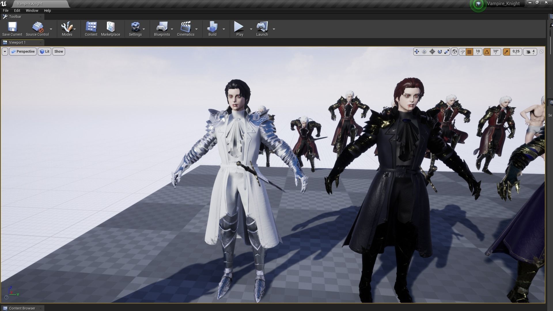 Vampire Knight Dracula Low-poly 3D model_10