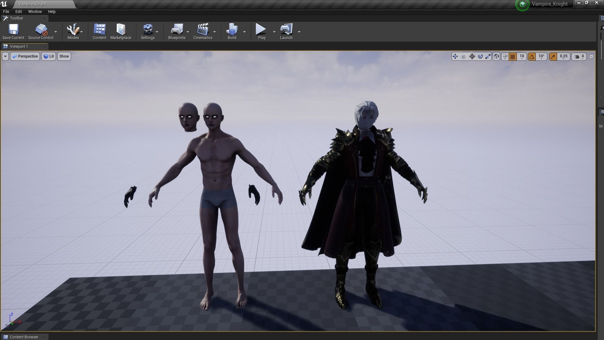 Vampire Knight Dracula Low-poly 3D model_9