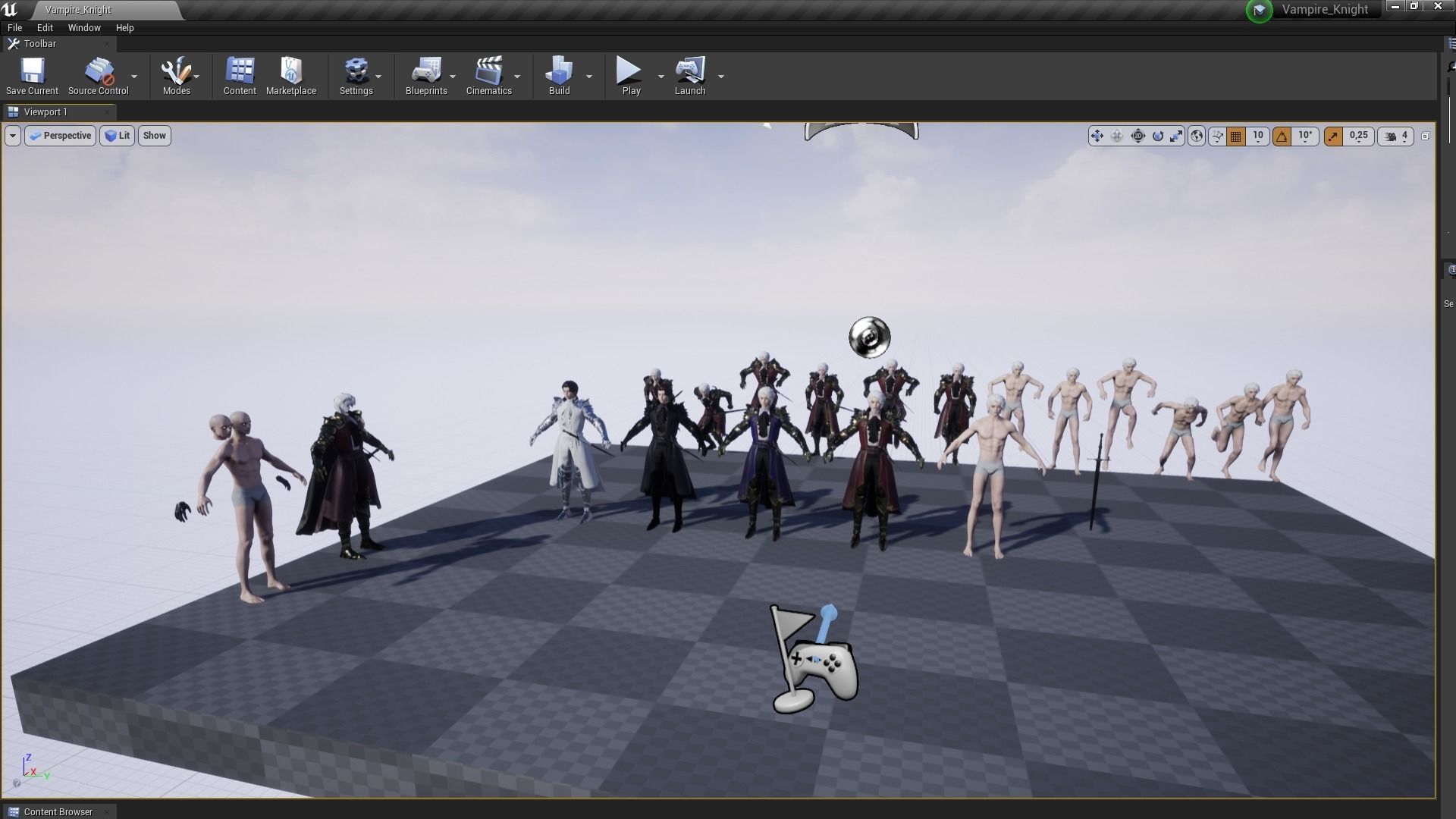 Vampire Knight Dracula Low-poly 3D model_17