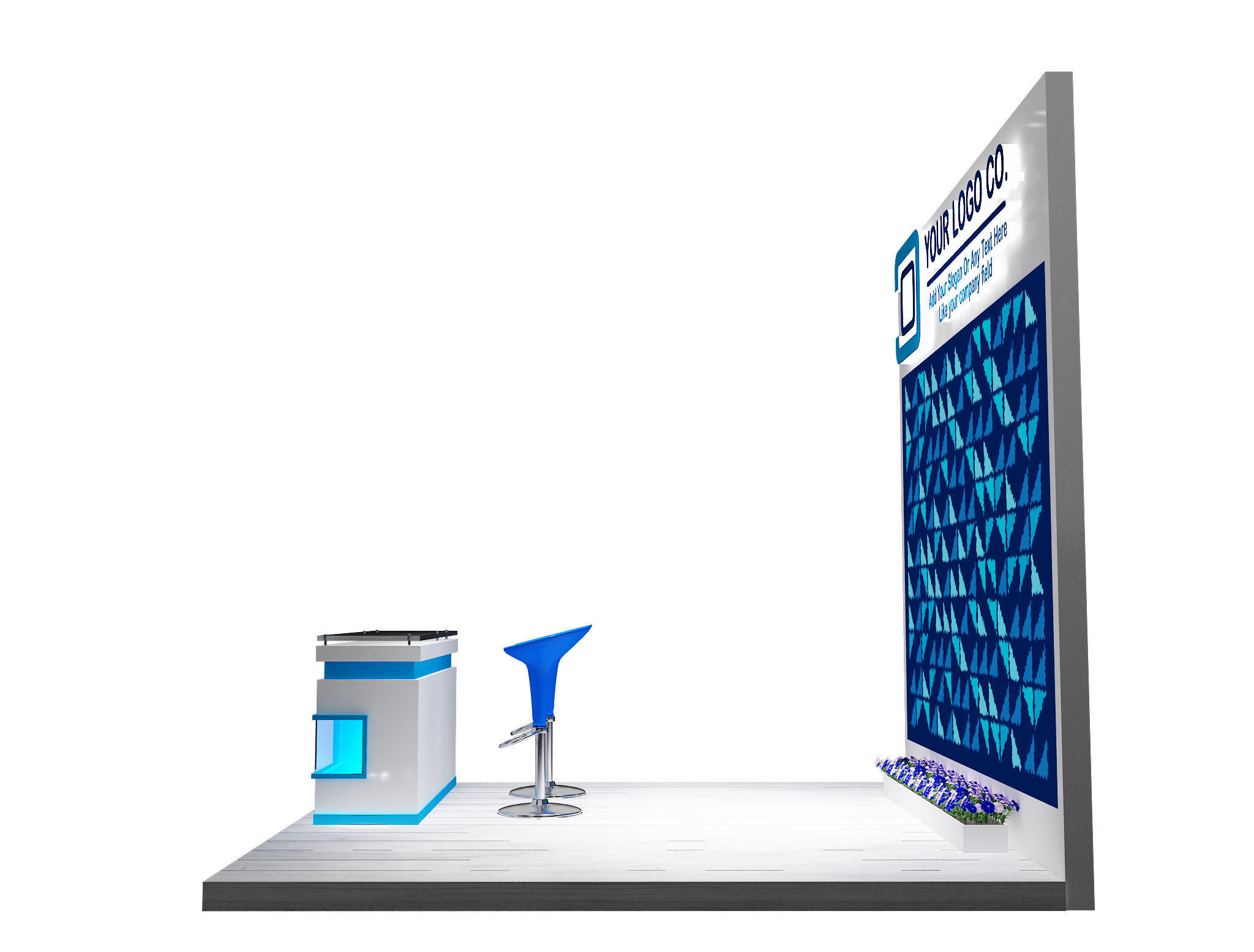 Booth Exhibition Stand a623c 3D model_6