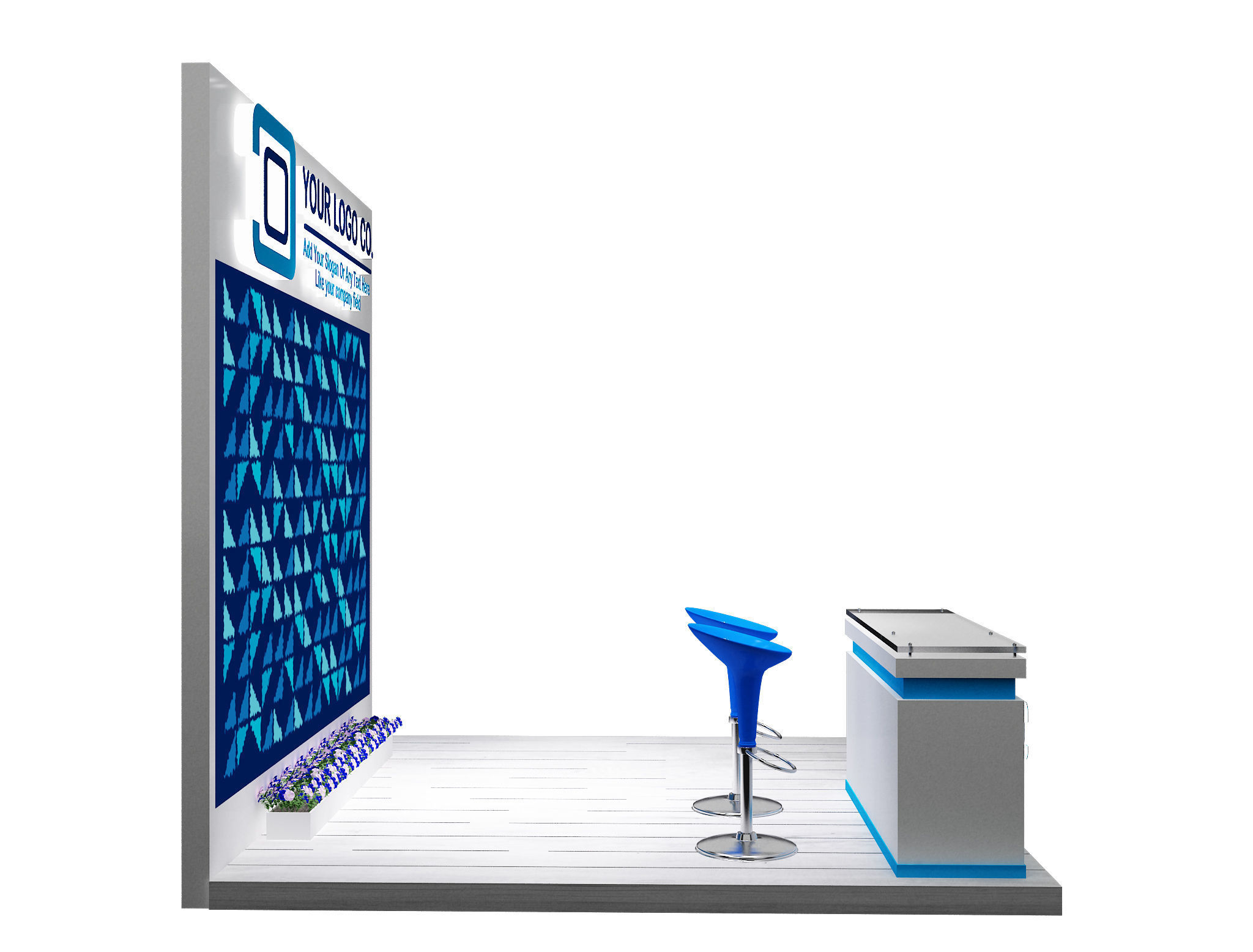 Booth Exhibition Stand a623c 3D model_10