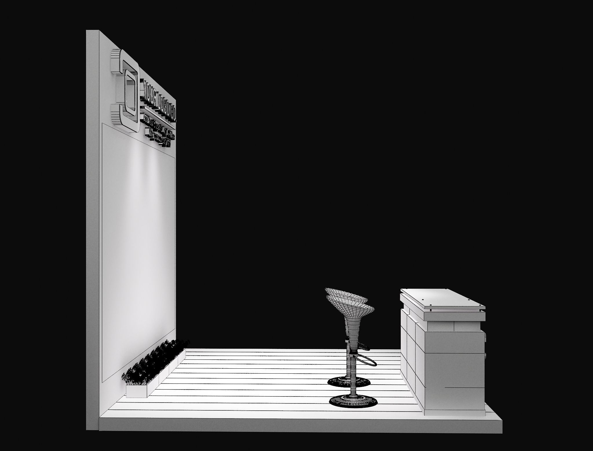 Booth Exhibition Stand a623c 3D model_11