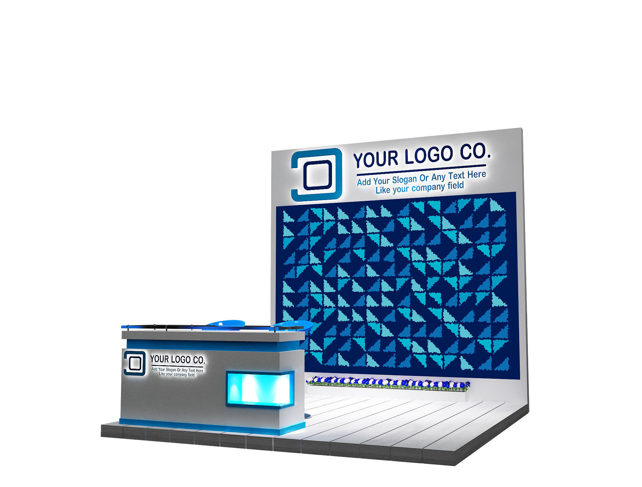 Booth Exhibition Stand a623c 3D model_2