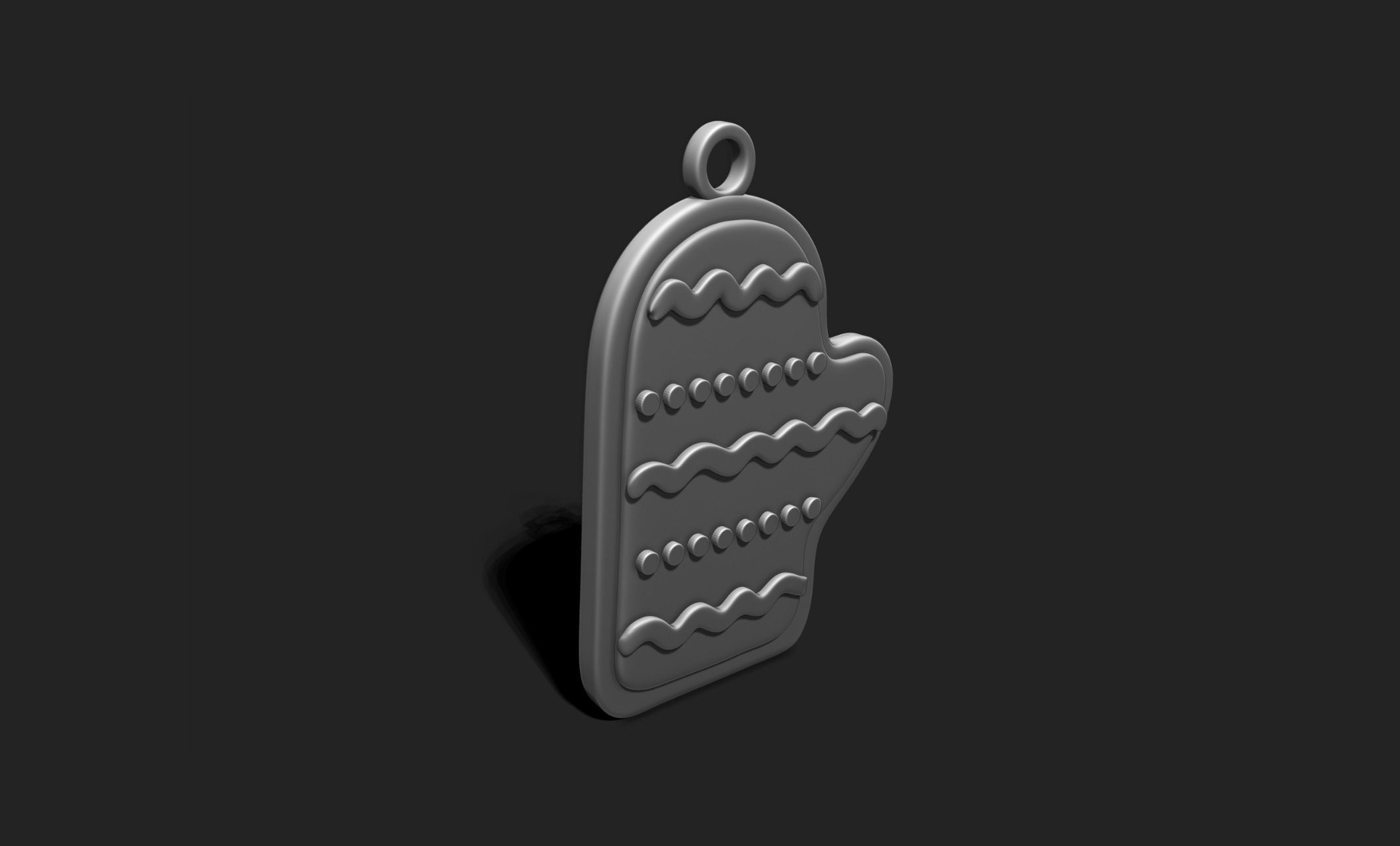 Christmas Cookie Ornament - Pendant -  Christmas Tree 6 3D print model_5