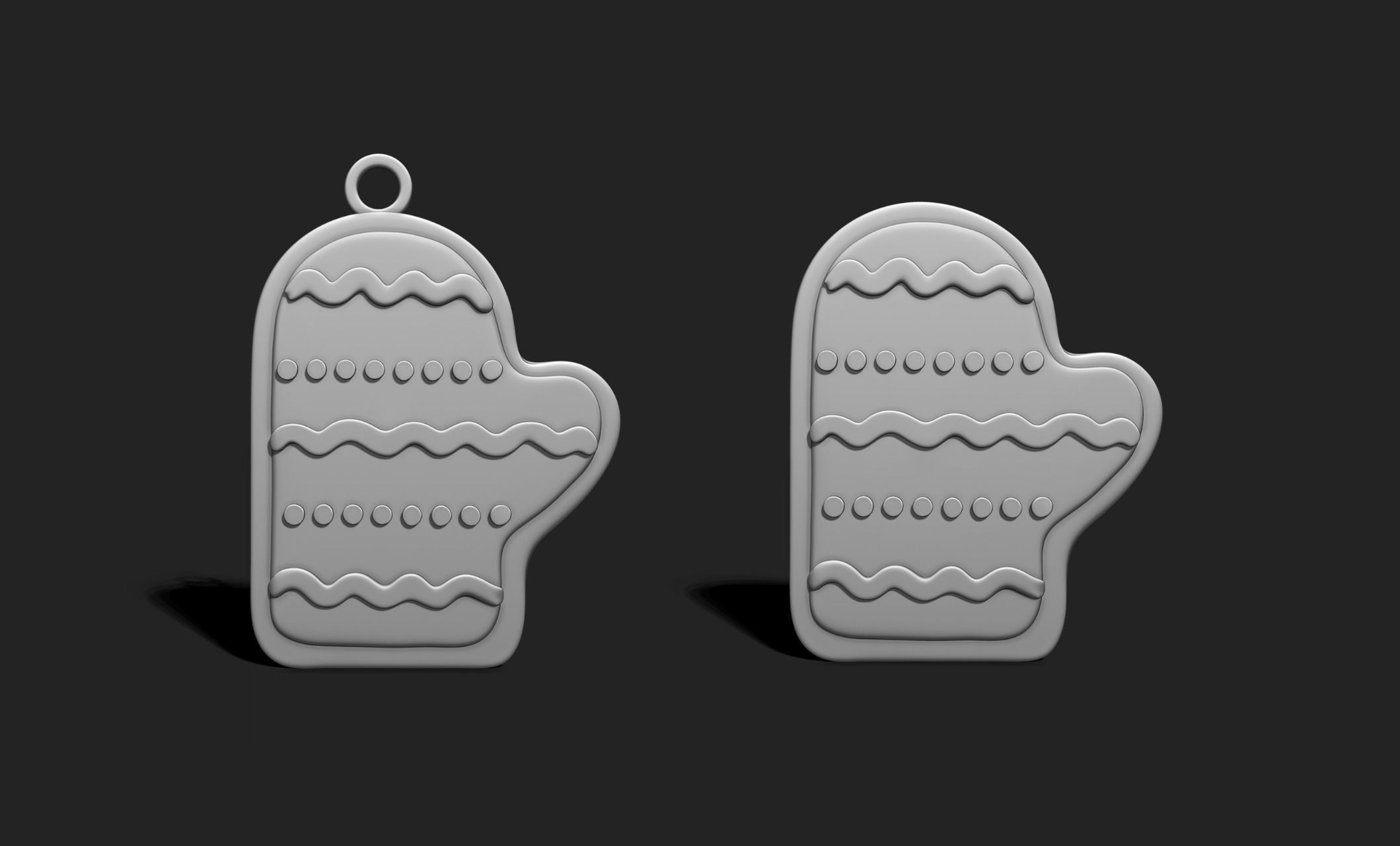 Christmas Cookie Ornament - Pendant -  Christmas Tree 6 3D print model_2