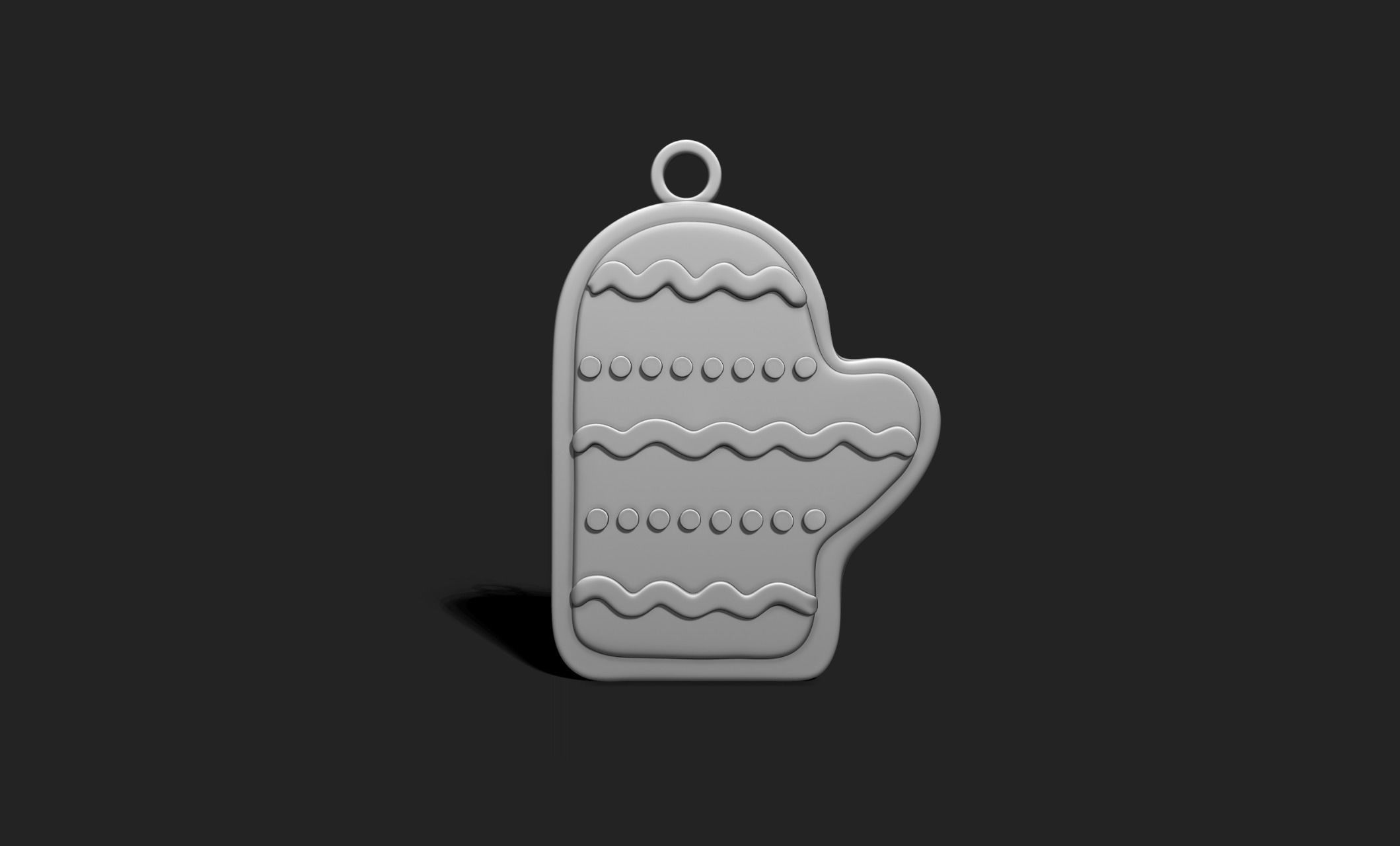 Christmas Cookie Ornament - Pendant -  Christmas Tree 6 3D print model_3