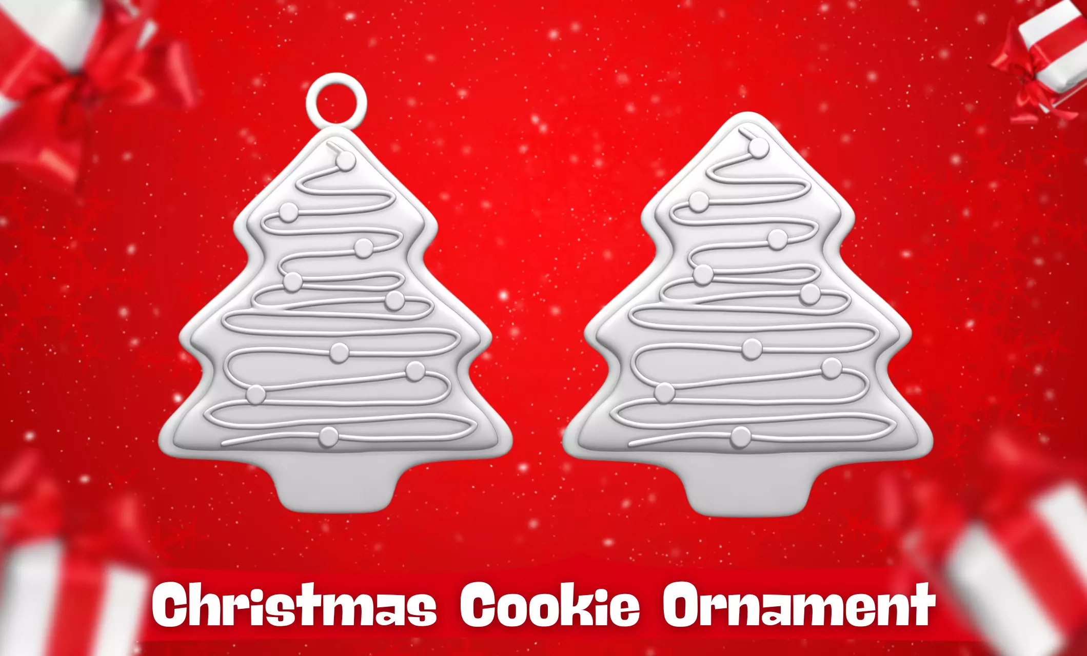 Christmas Cookie Ornament - Pendant -  Christmas Tree 8 3D print model_0