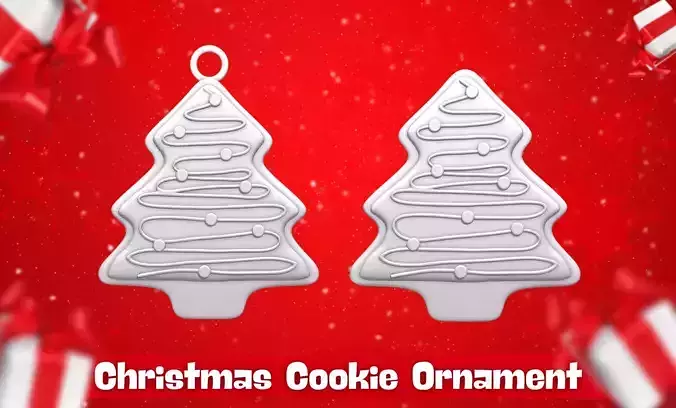 Christmas Cookie Ornament - Pendant -  Christmas Tree 8 3D print model